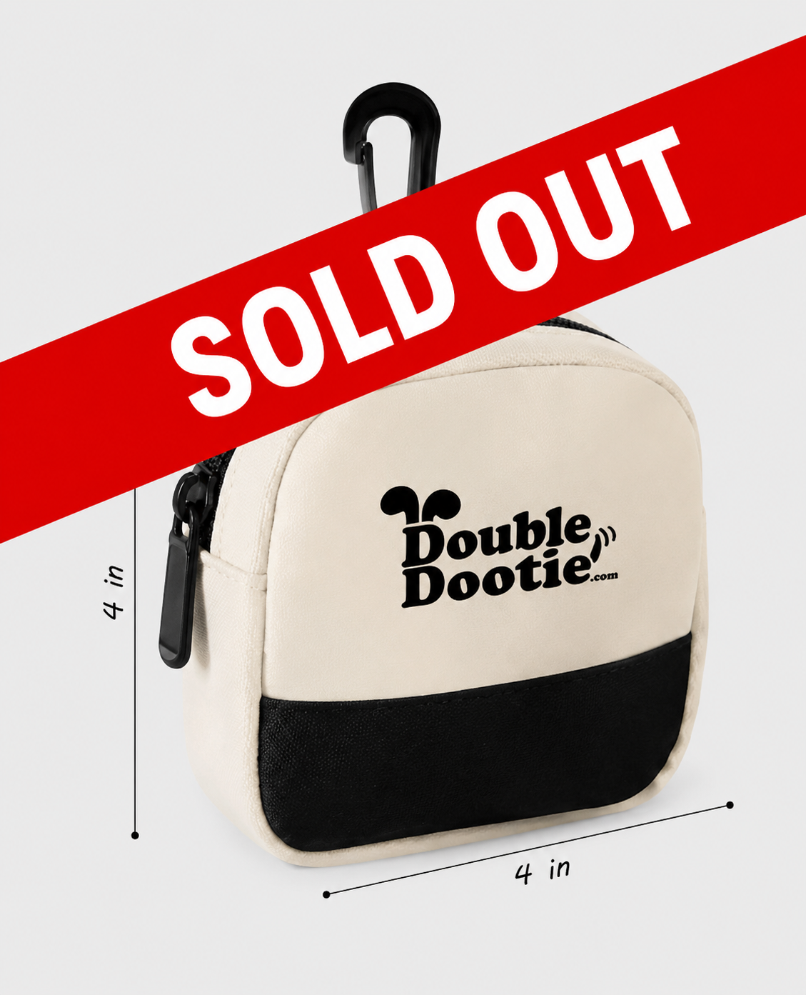 Double Dootie™ All-In-One Dog Waste Baggie Holder with Clip