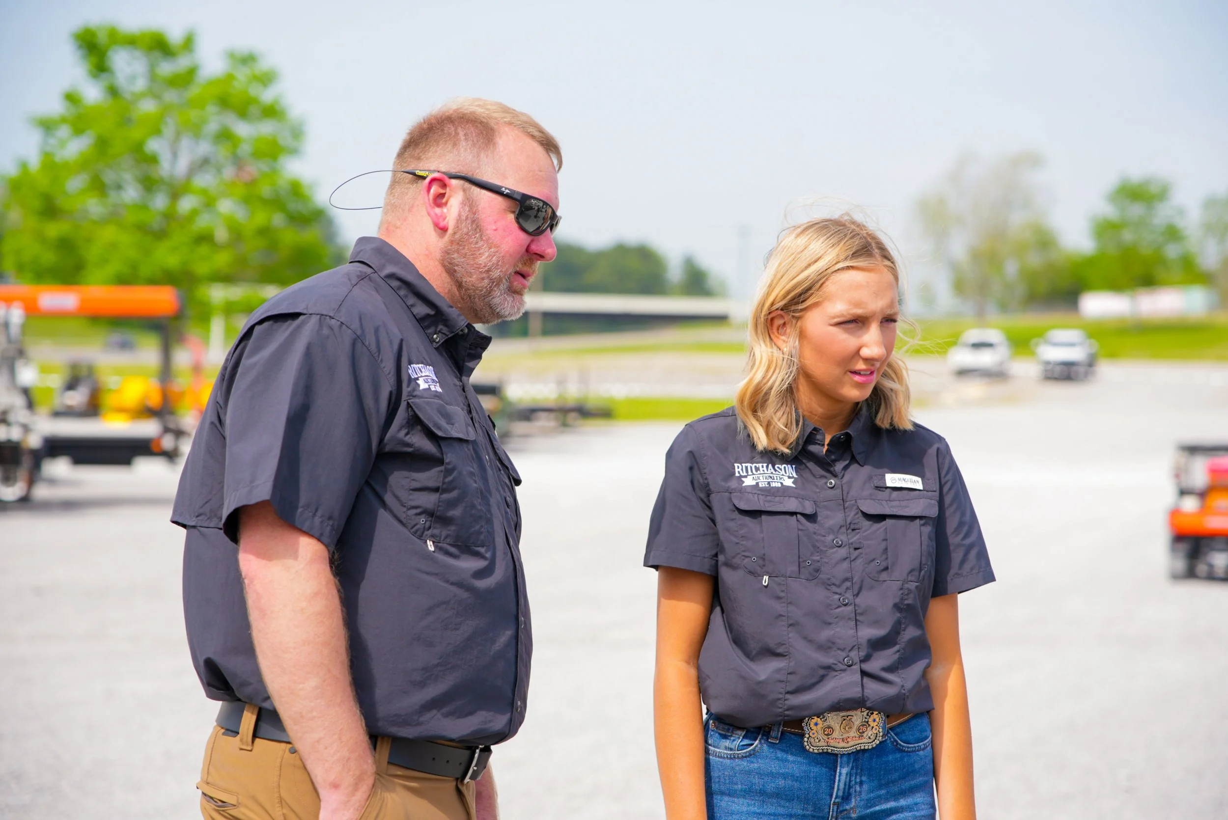 Out on the yard at Ritchason Auctioneers Inc — talking equipment with my dad, learning from experience you can’t teach in a classroom. Built on trust, hard work, and generations of knowledge, these are the moments that shape both the business and the