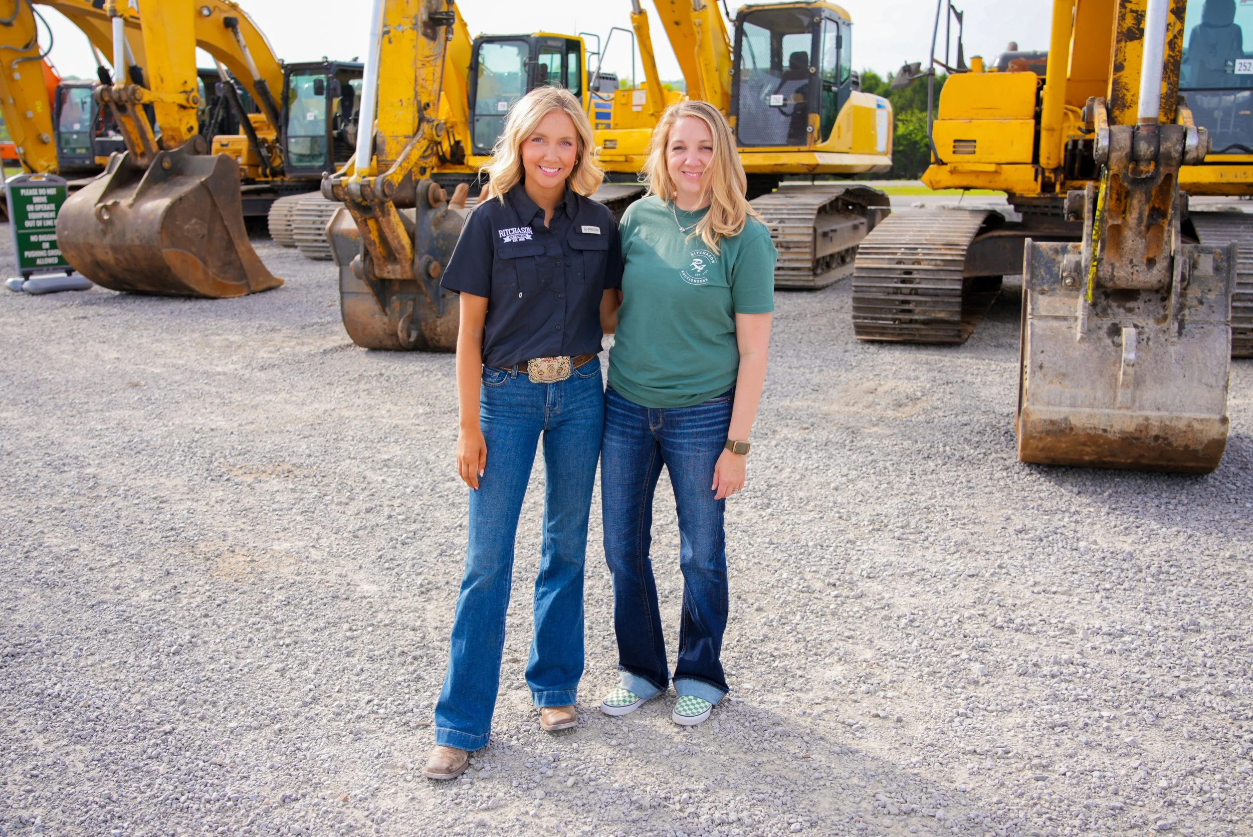 Out on the yard at Ritchason Auctioneers Inc — side by side with my mom, where hard work, sacrifice, and legacy all come together. Generations built this ground, and moments like this are a reminder of why we keep pushing forward—for family, for the 
