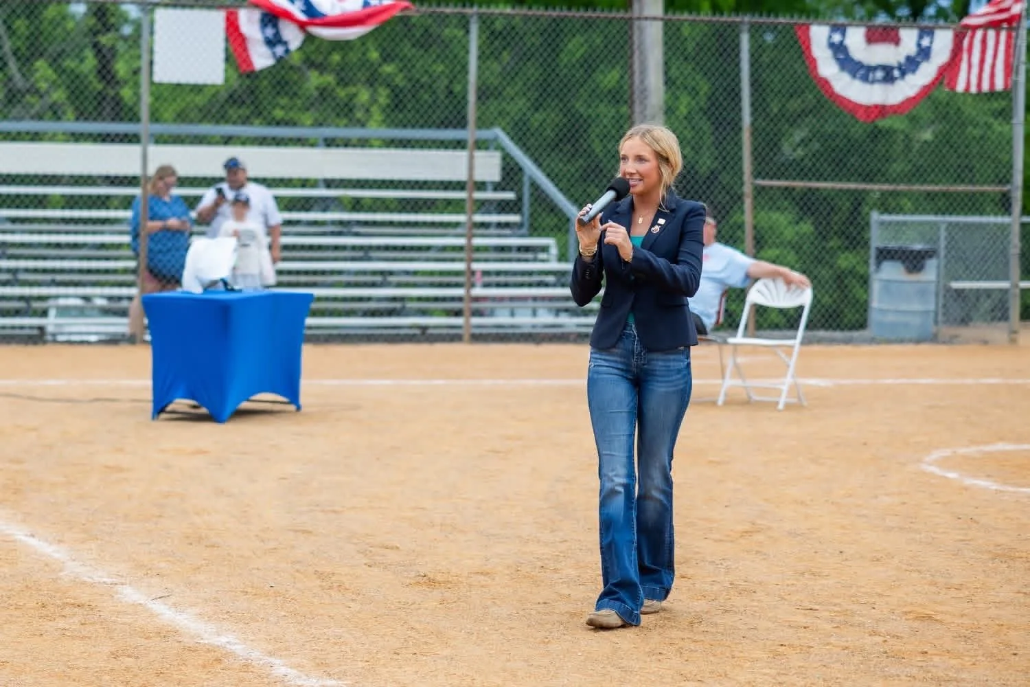 At a local rally — selling cakes for thousands and turning every bid into something bigger than the moment. Calling the crowd, building the energy, and raising real money for our community—where passion, purpose, and a fast chant come together to mak