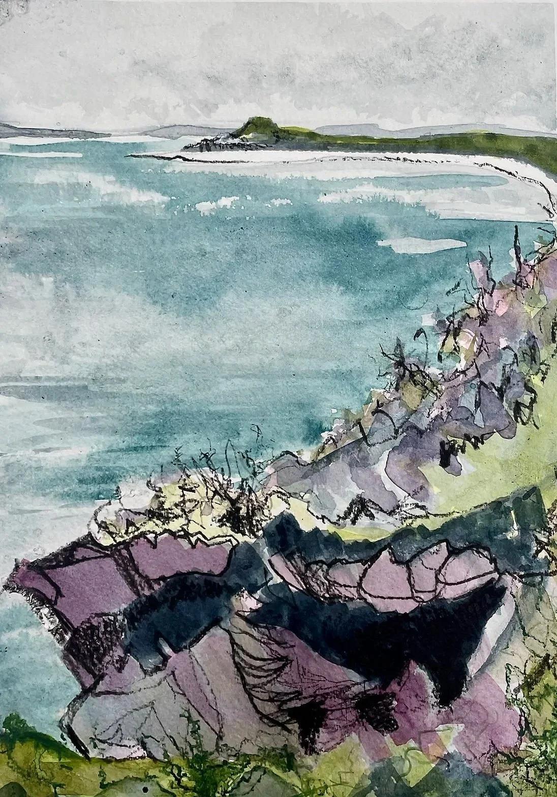 Bae Samson - ink & charcoal 