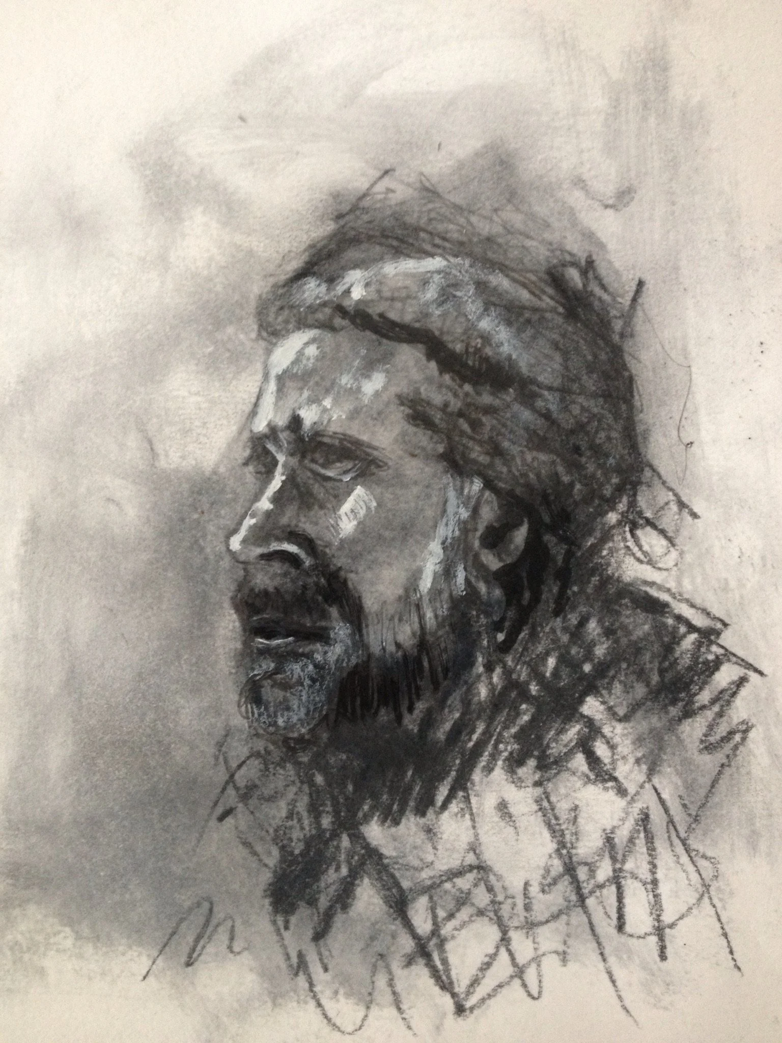 in his element - charcoal 
