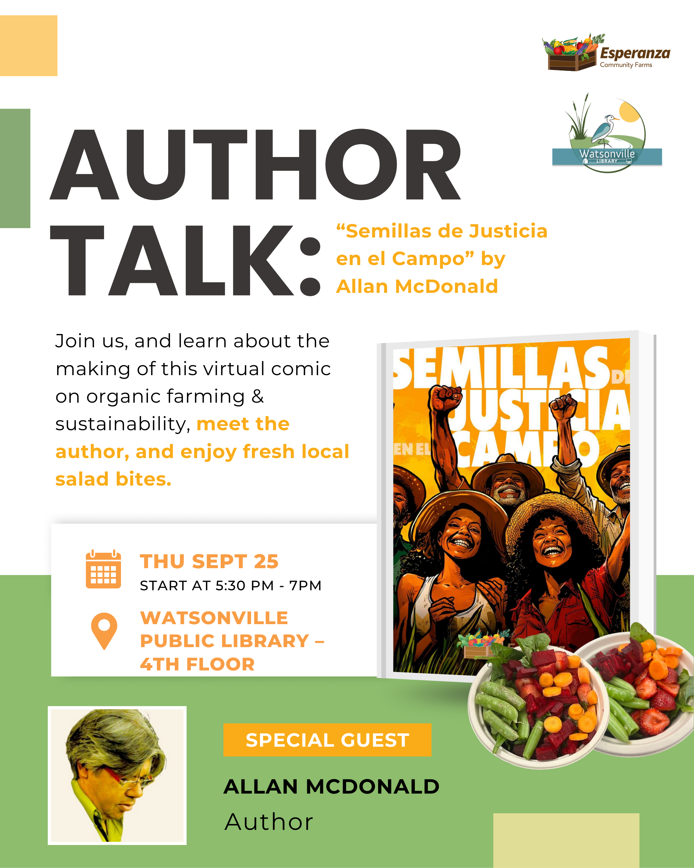 AUTHOR TALK:"Semillas de Justicia en el Campo" by Allan McDonald