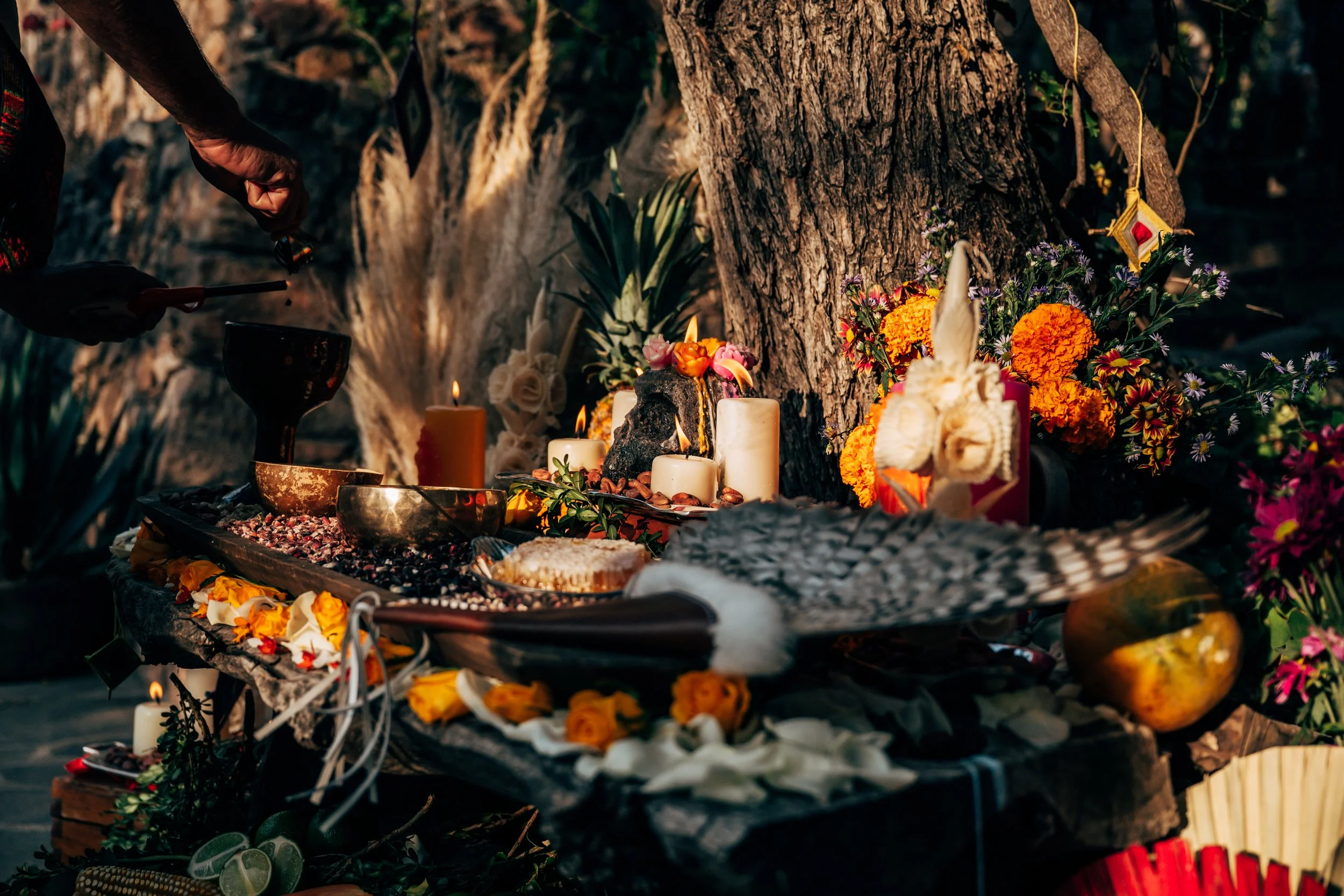 bohemian wedding altar.jpg