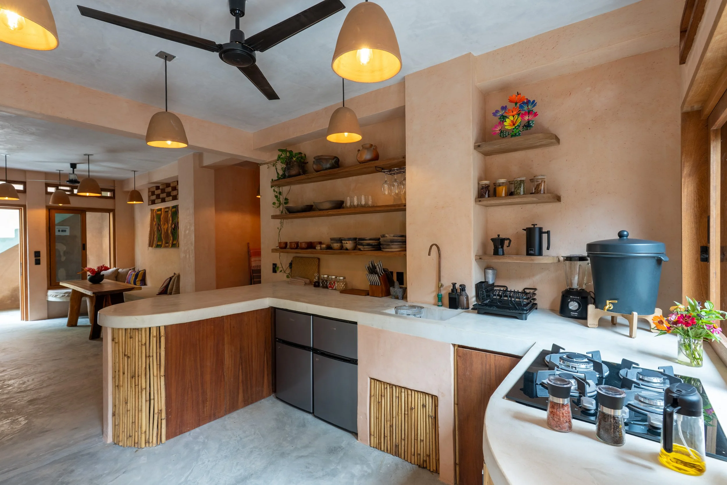 Kitchen interior photography, real estate Mazunte, Puerto Escondido