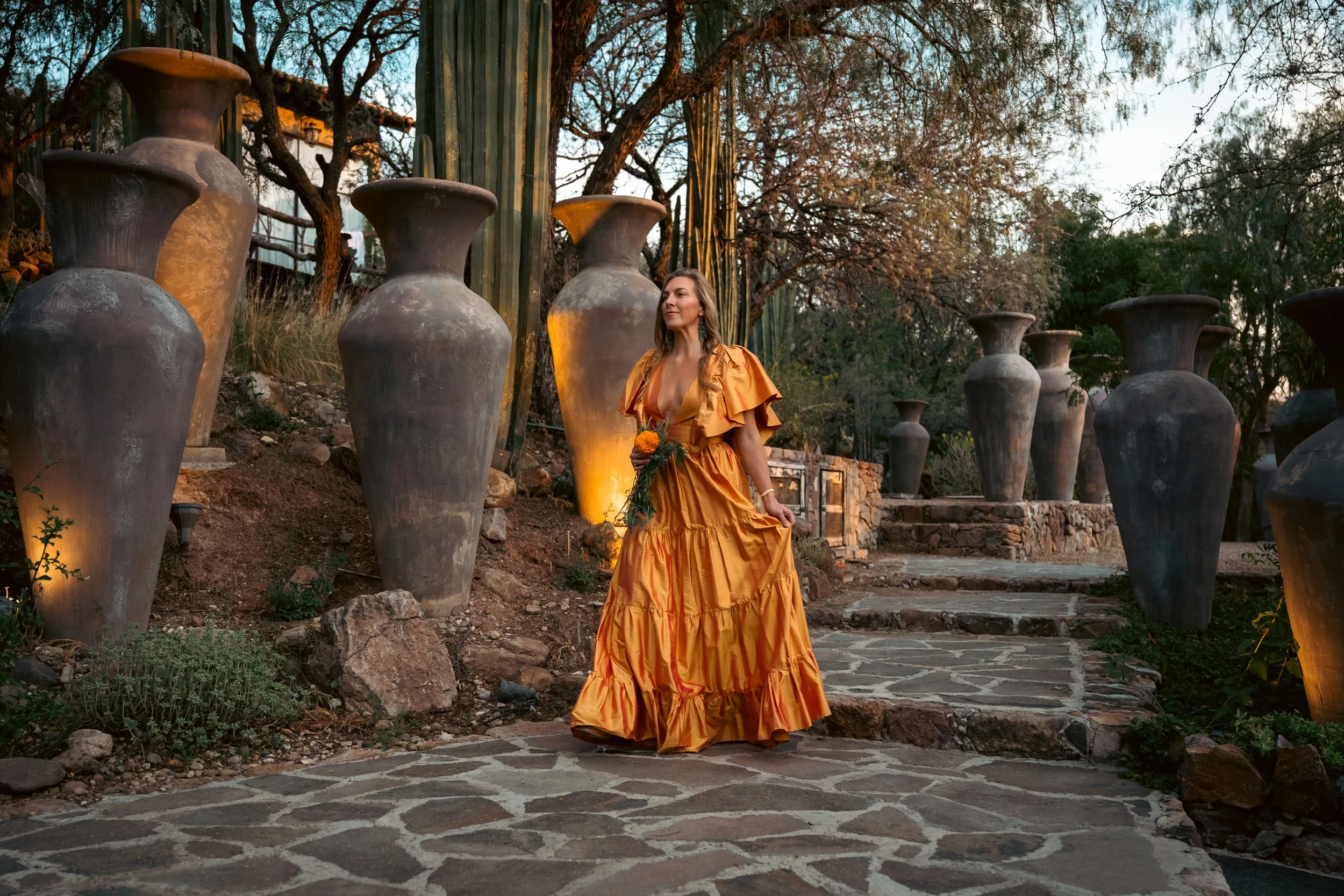 bride walking toward her wedding ceremony.jpg