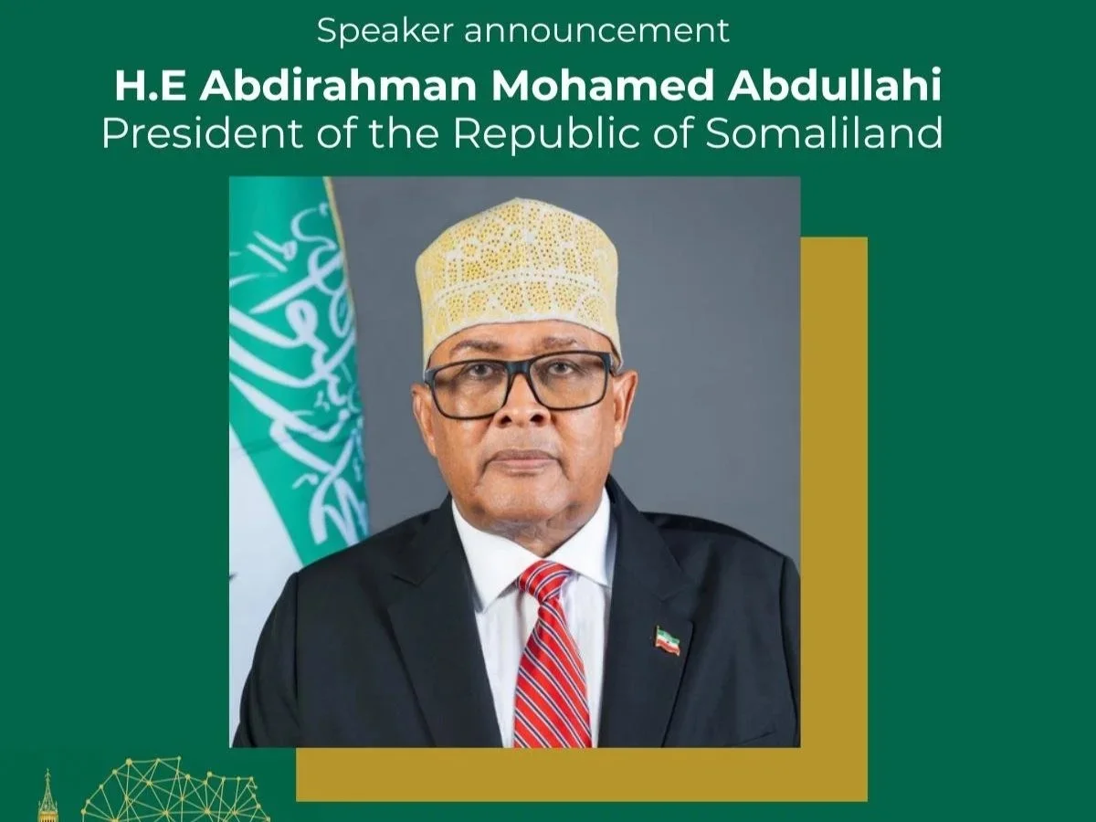 His Excellency Abdirahman Mohamed Abdullahi President of Somaliland Westminster WABG