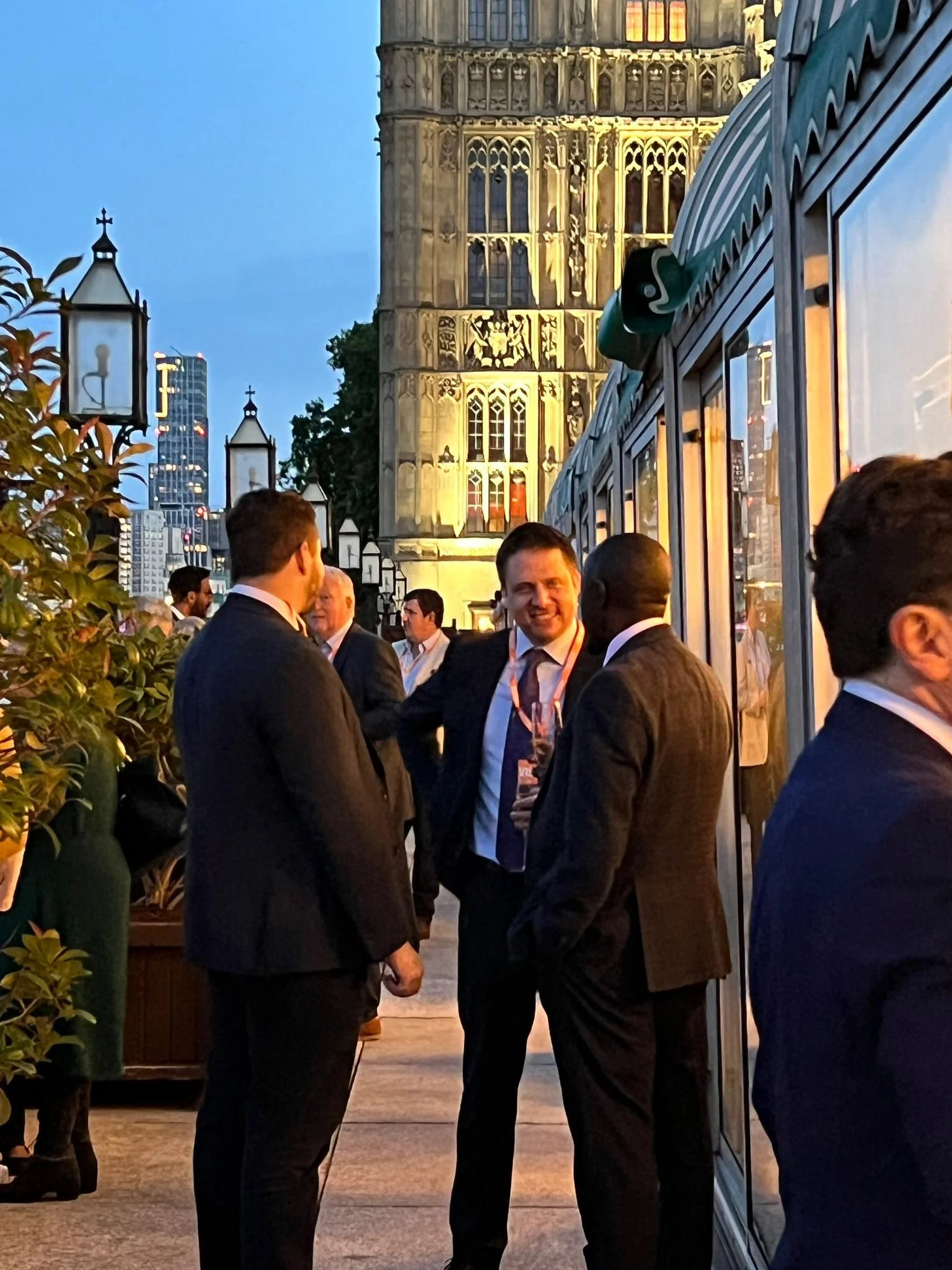 Members and guests enjoying informal networking at westminster africa business group WABG trade event in London