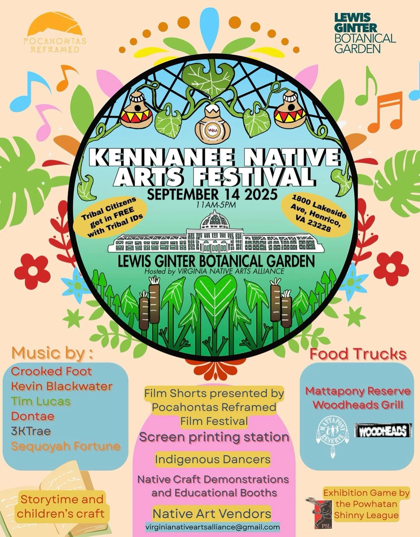 🌸 Kennaanee Native Arts Festival 🌸
📅 Sun, Sept 14 | ⏰ 11&ndash;5 | 📍 Lewis Ginter Botanical Garden

✨ After church, bring the family and enjoy the beautiful floras 🌿 and celebrate Native artists 🎨.
I&rsquo;ll be there demonstrating &mdash; woul