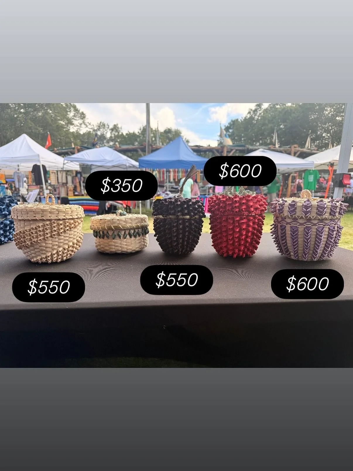 ✨What I have left over from Schemitzun is up for grabs! If you&rsquo;re interested in any of these pieces, please send me a message. ✨

Completely natural 5.5in x8in
Natural with green 3.5 in x 5 in 
Blackberry 5.5 in x 4in 
Strawberry 6in by 5 in
Na