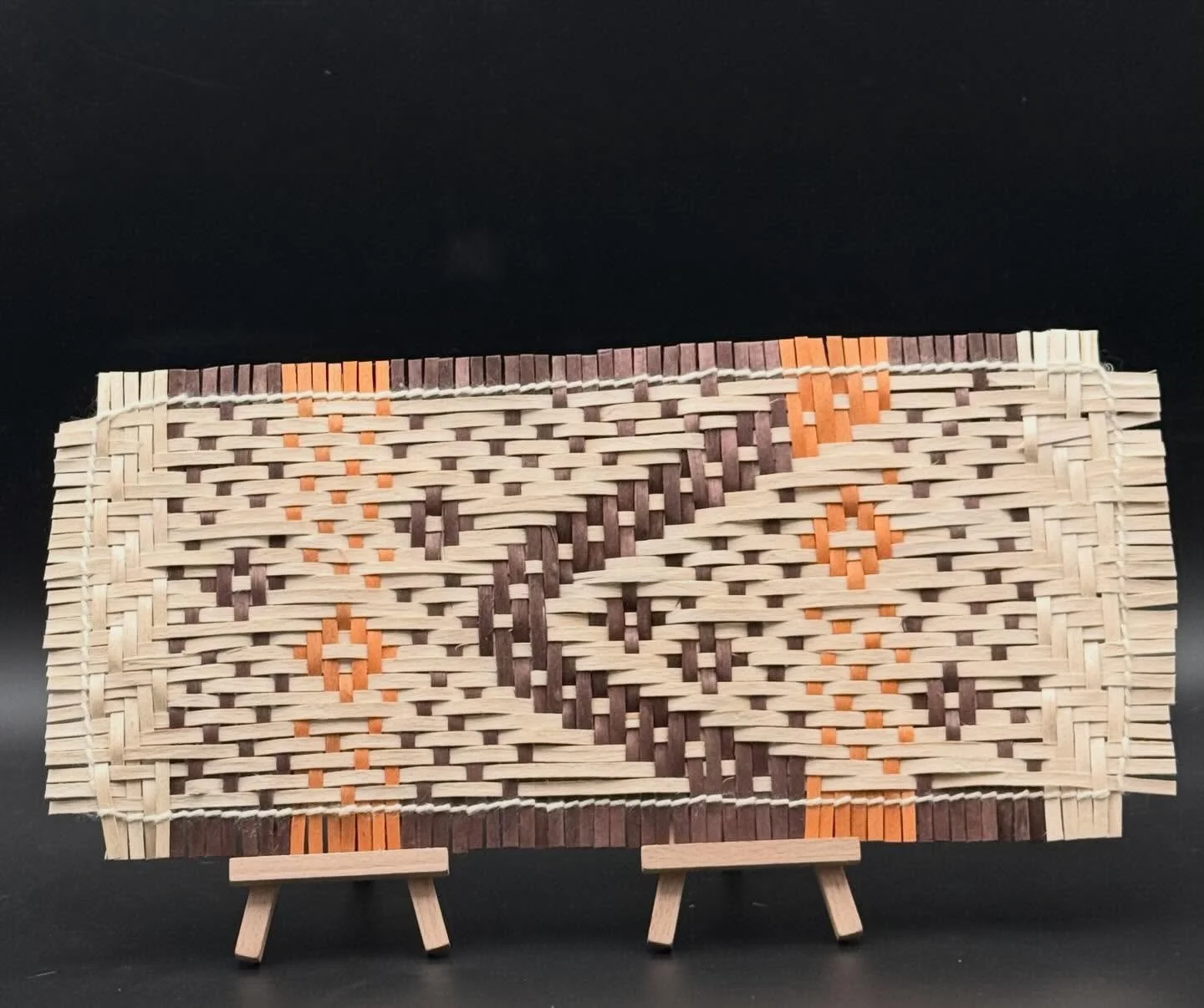 This was my favorite piece I wove.

As a Native artist, my role is not just to create, but to advocate for my community and carry our stories forward. With this piece, I reinterpreted John Smith&rsquo;s 1612 Map of Virginia through a Nansemond lens.
