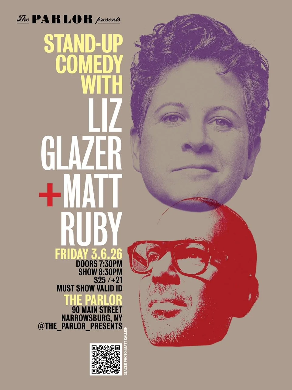 Stand-Up Comedy w/ Liz Glazer & Matt Ruby