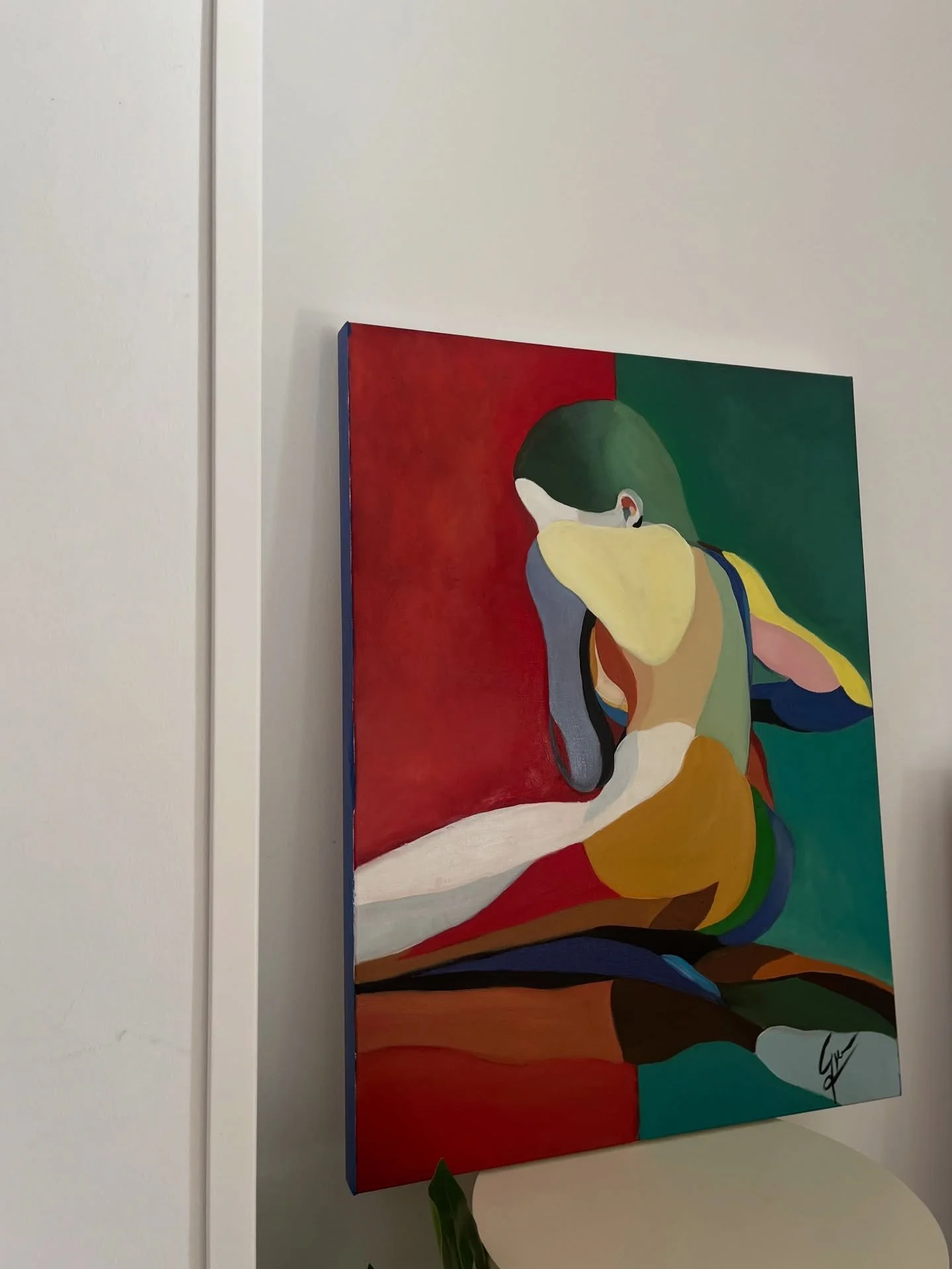 Hola(: Despu&eacute;s de un tiempo tengo el primer cuadro de mi nueva colecci&oacute;n: SHAPES.
Esta serie surgi&oacute; en mi cabeza por el hecho de mirar el cuerpo no solo como forma sino como un campo de emociones en tensi&oacute;n;

Los cuerpos e