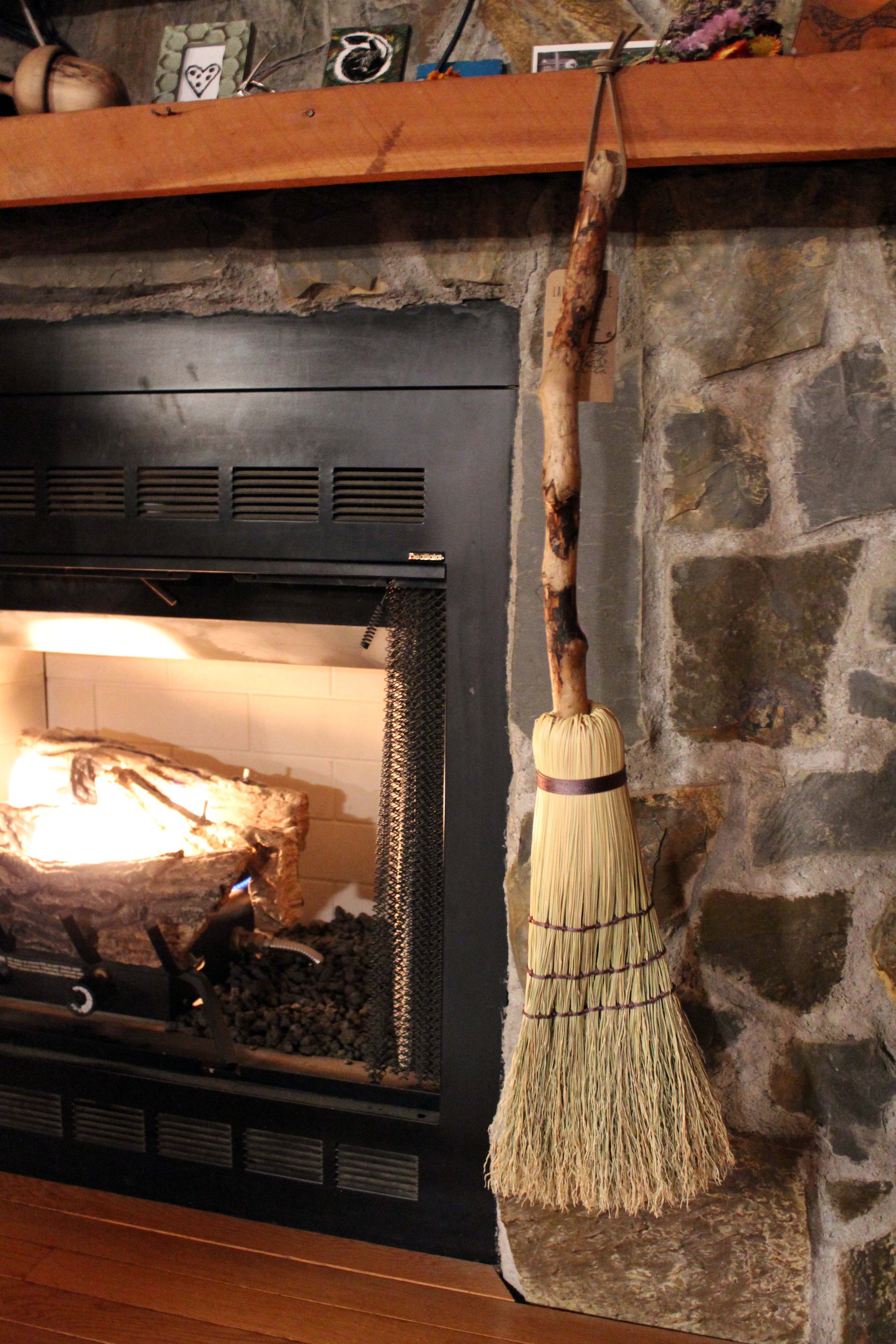 Hearthbroom with Woodland Handle