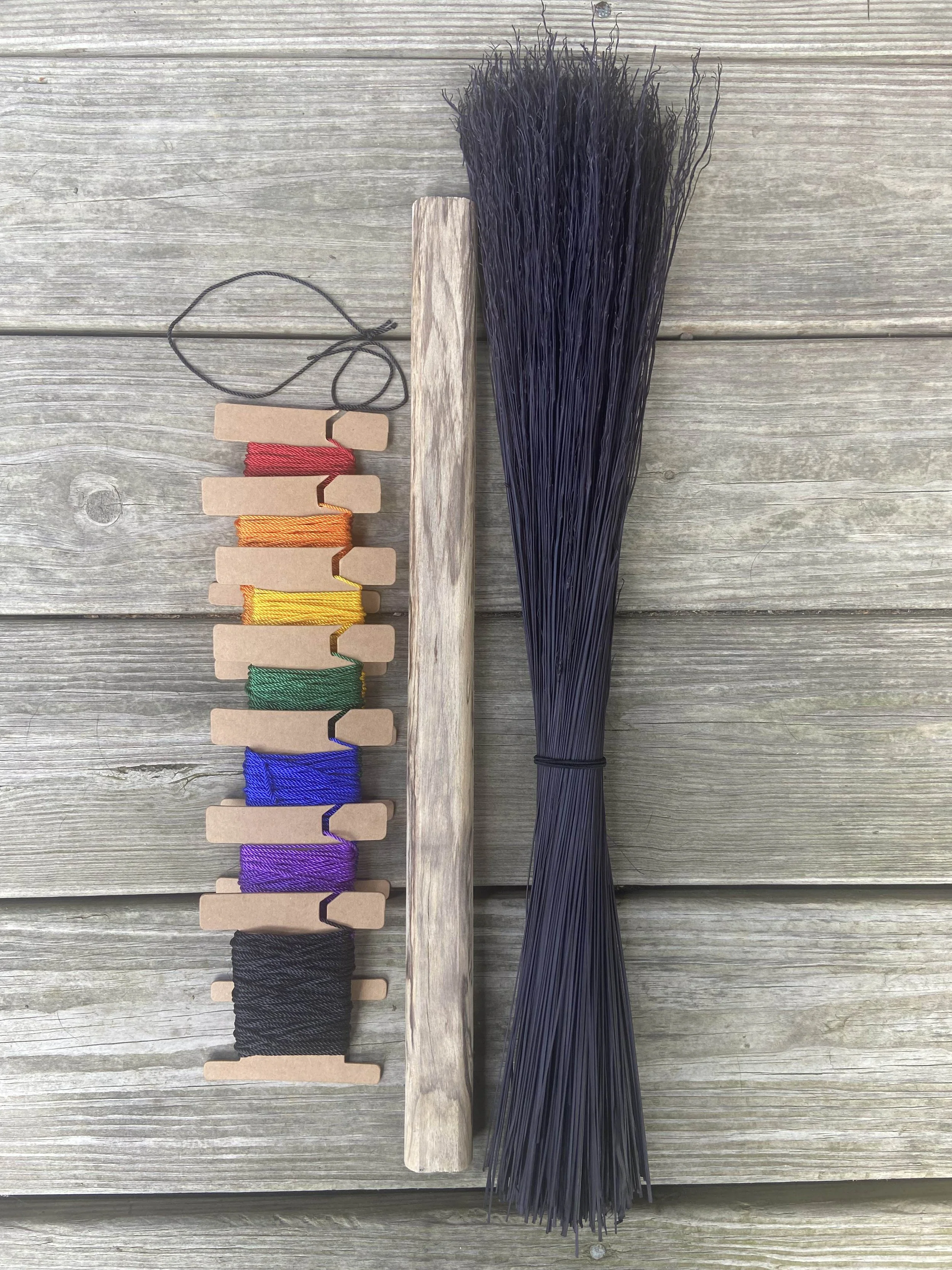 Black Hand Whisk Broom Making Kit