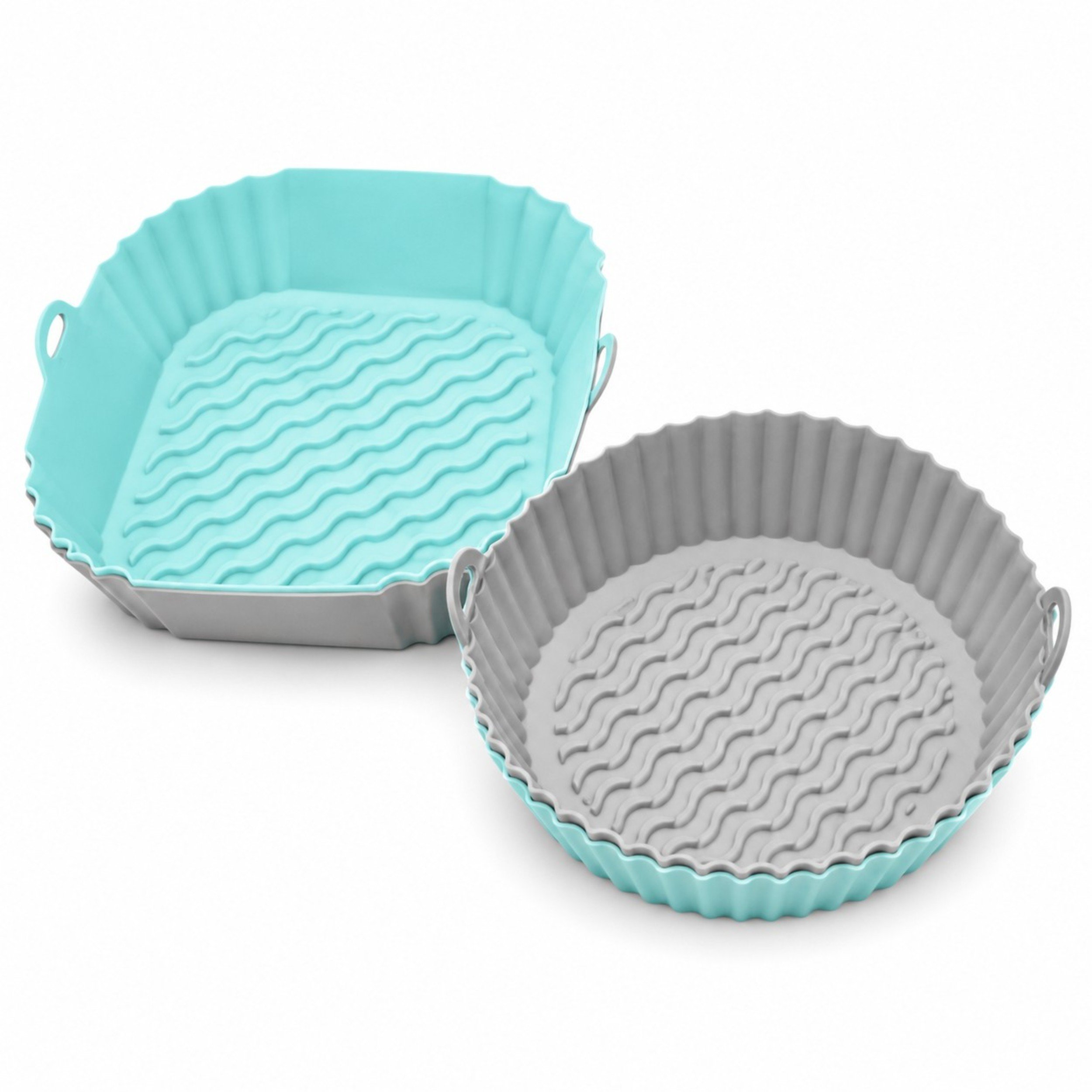 MENRIV Silicone Air Fryer Liner – Reusable Food Grade Silicone Basket Insert