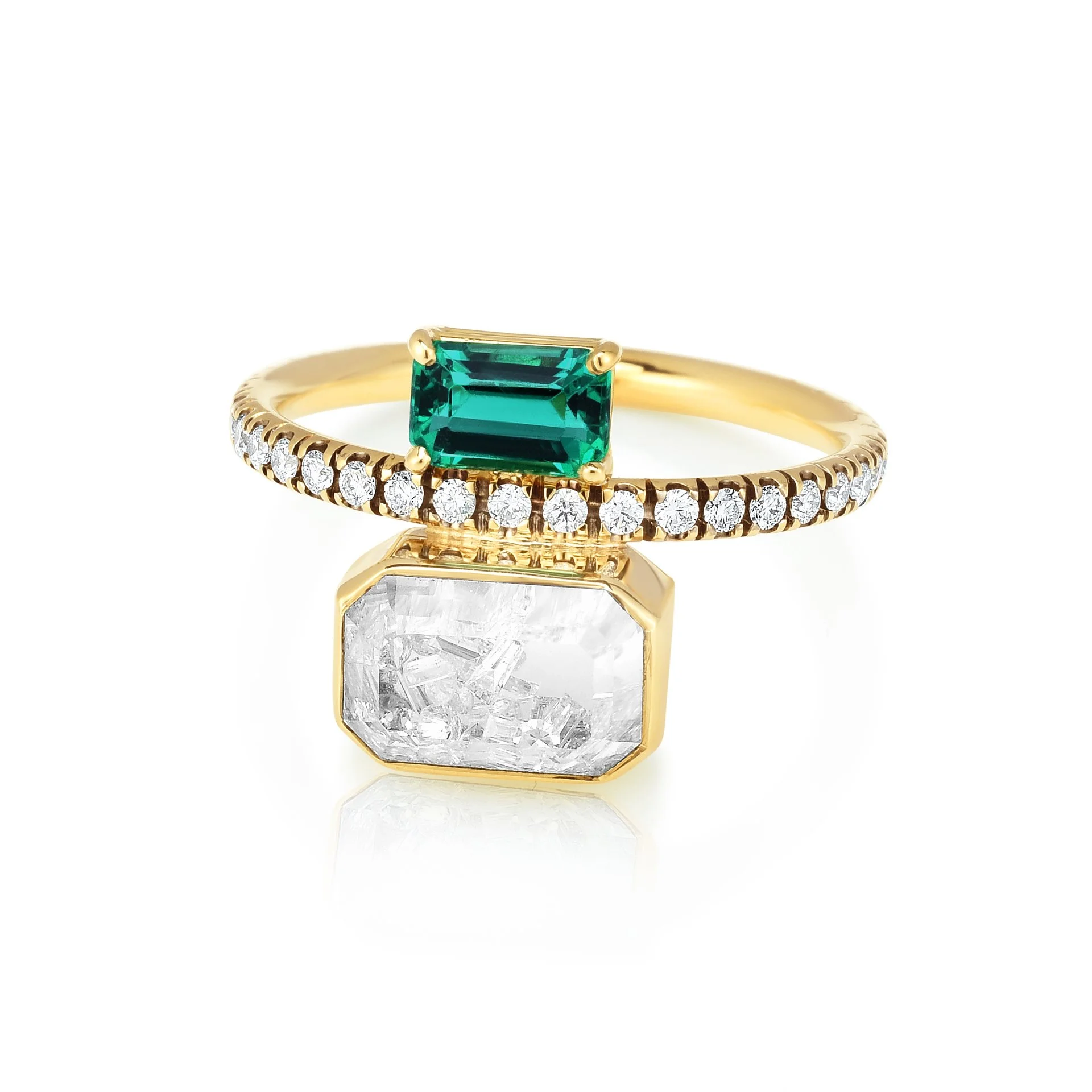 Eternity RING EMERALD-CUT EMERALD