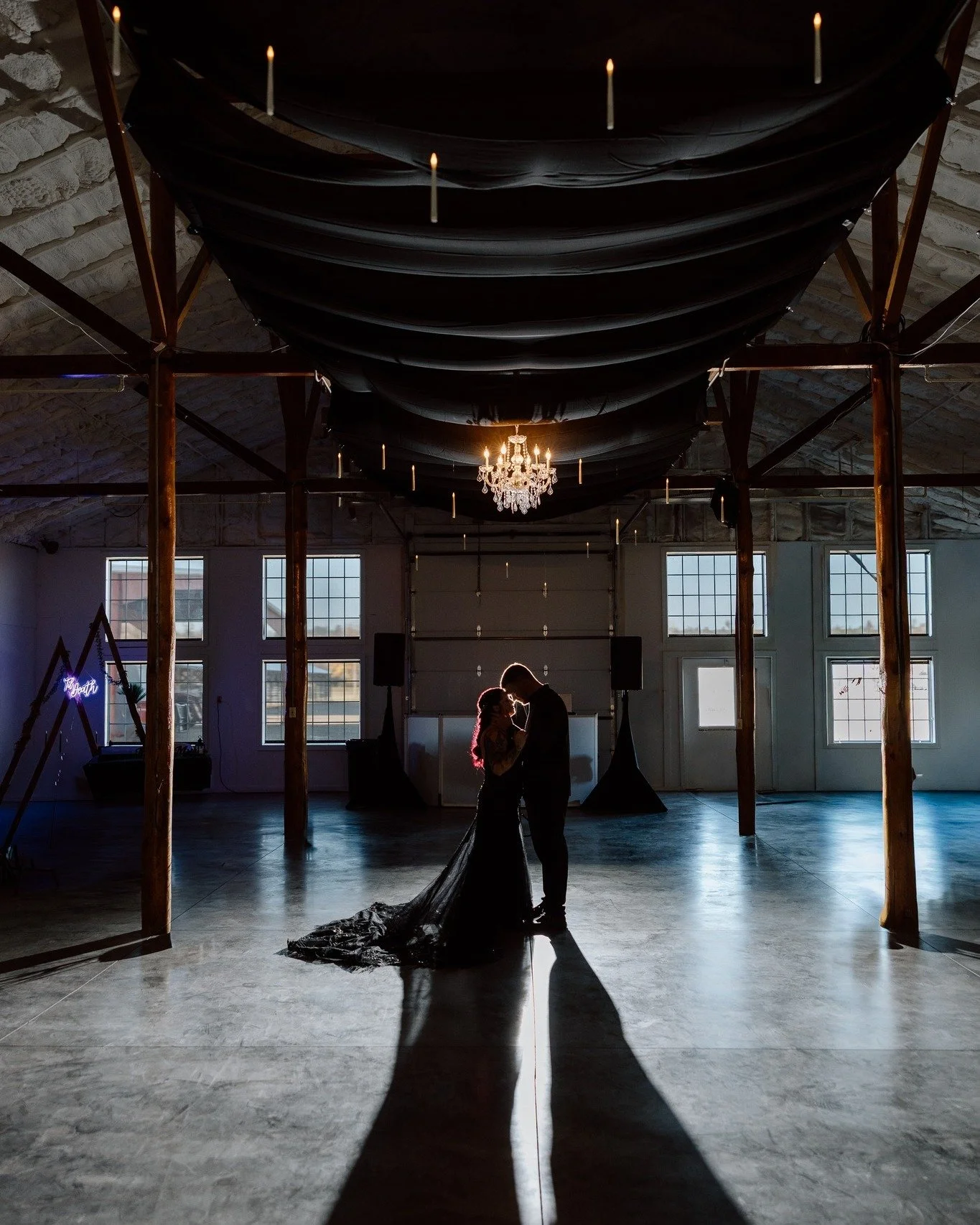 Sneek Peek of the one and only Halloween wedding! Kayla &amp; Jake celebrated their wedding reception on one of favorite holidays of the season. Of course we got dressed up for it, and did our usual magic with a dark twist! #halloween #wedding