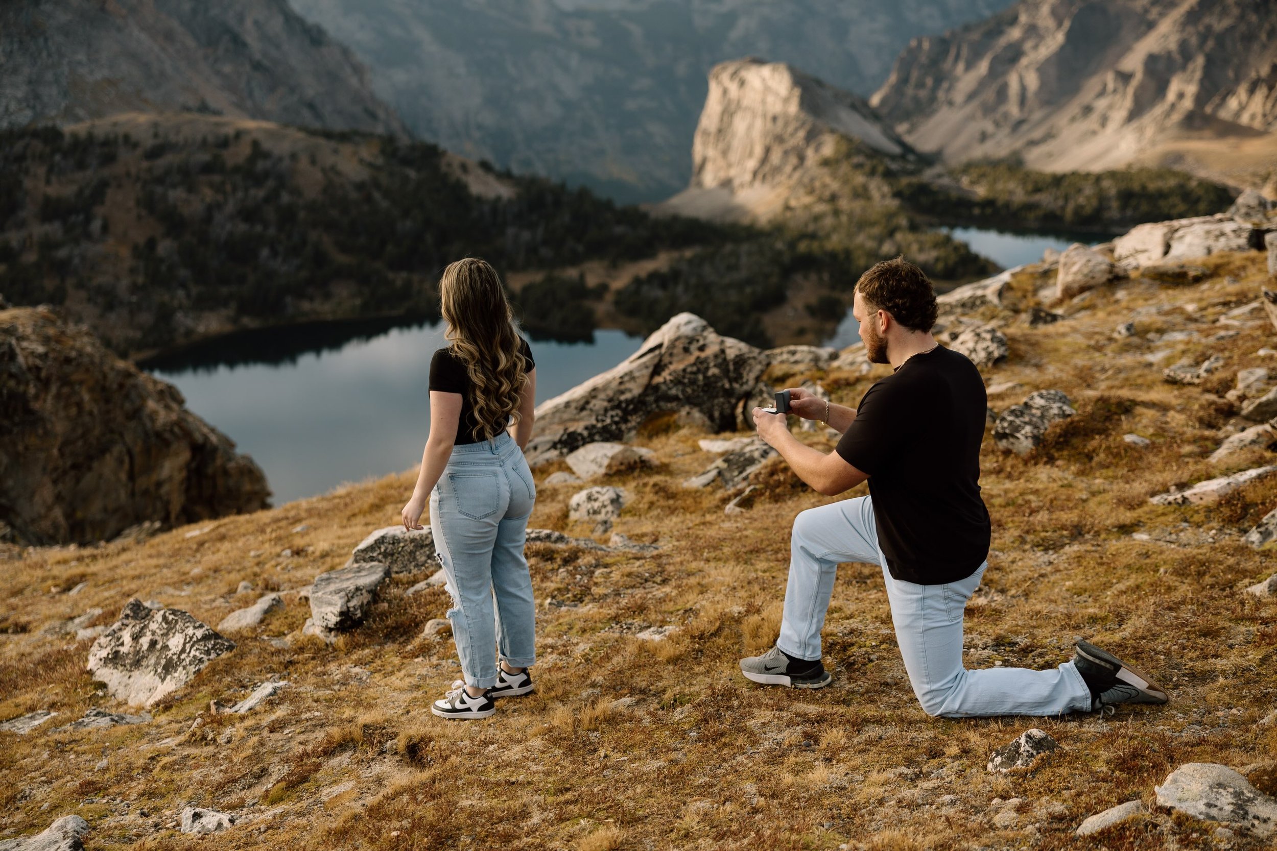 Surprise engagement completed! Incredible golden hour perfect for a secret proposal. 

I love secret proposals because it means the guy went above and beyond to plan something special. 

The adrenaline of the moment and the memories make it spectacul