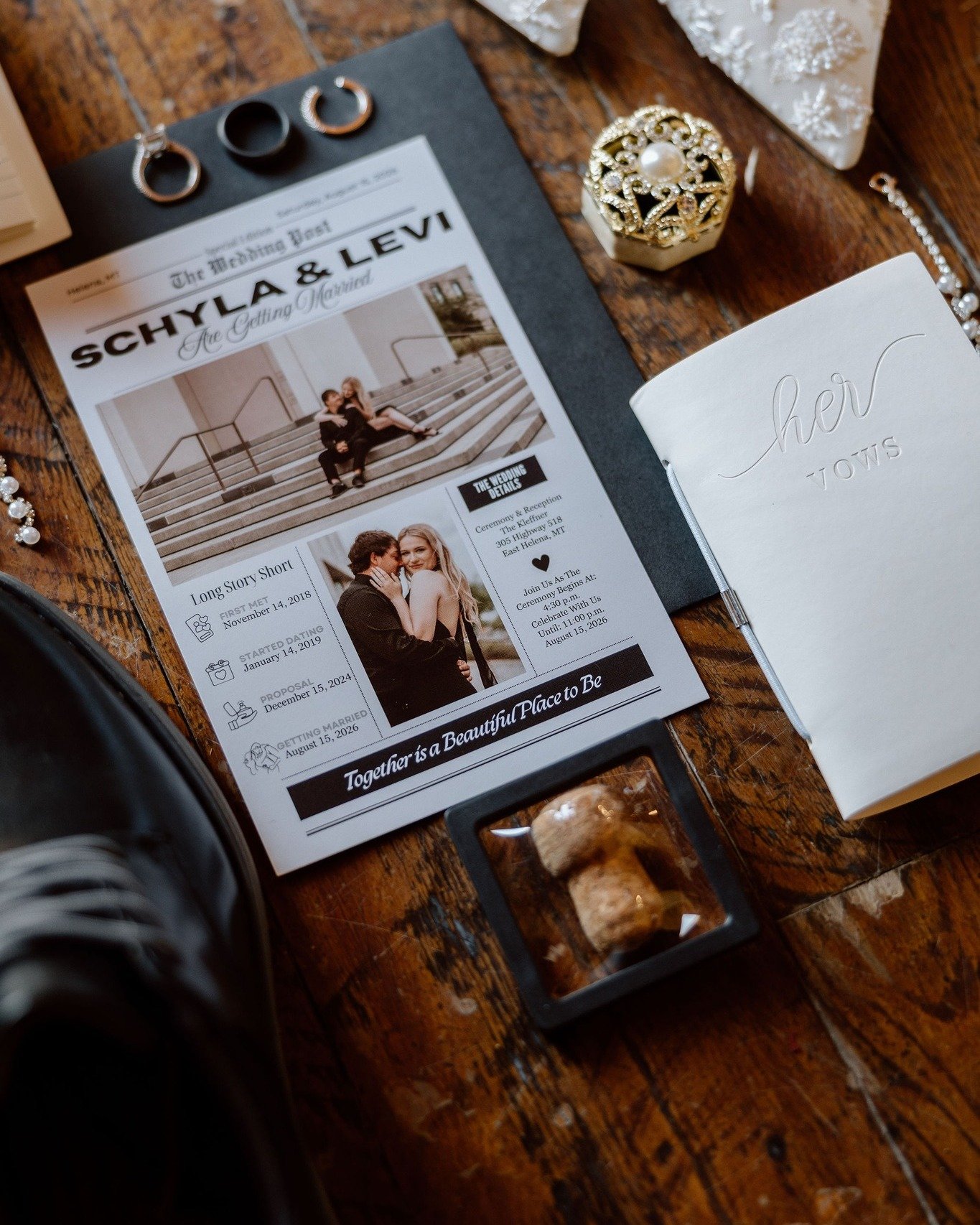 The details that you spend so much time curating are a special part of your day! We love to start the day photographing your wedding day details. We like to ask our couples to have all of the special details separated so we can get right to creating 