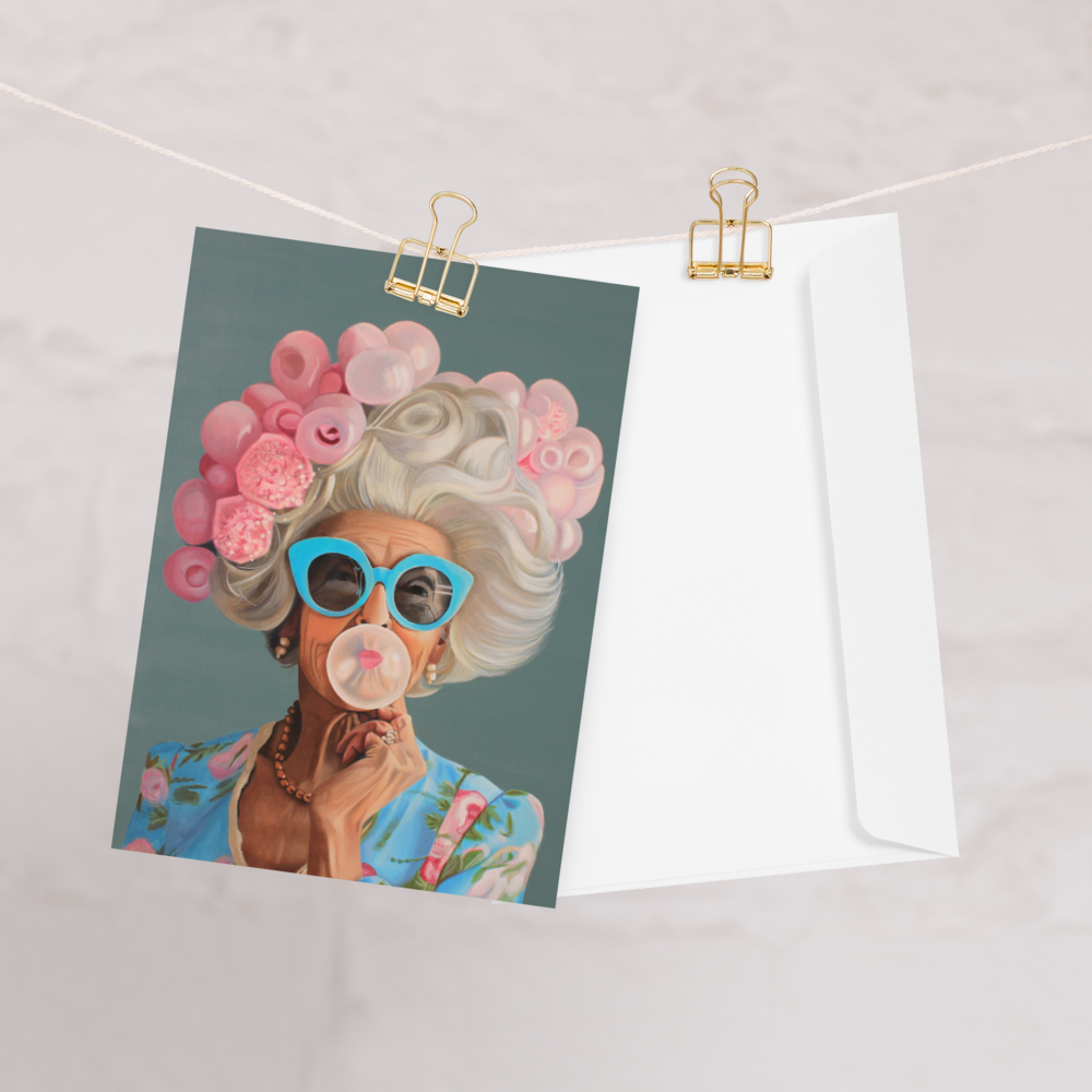 "Bubble in Bloom" Greeting Card