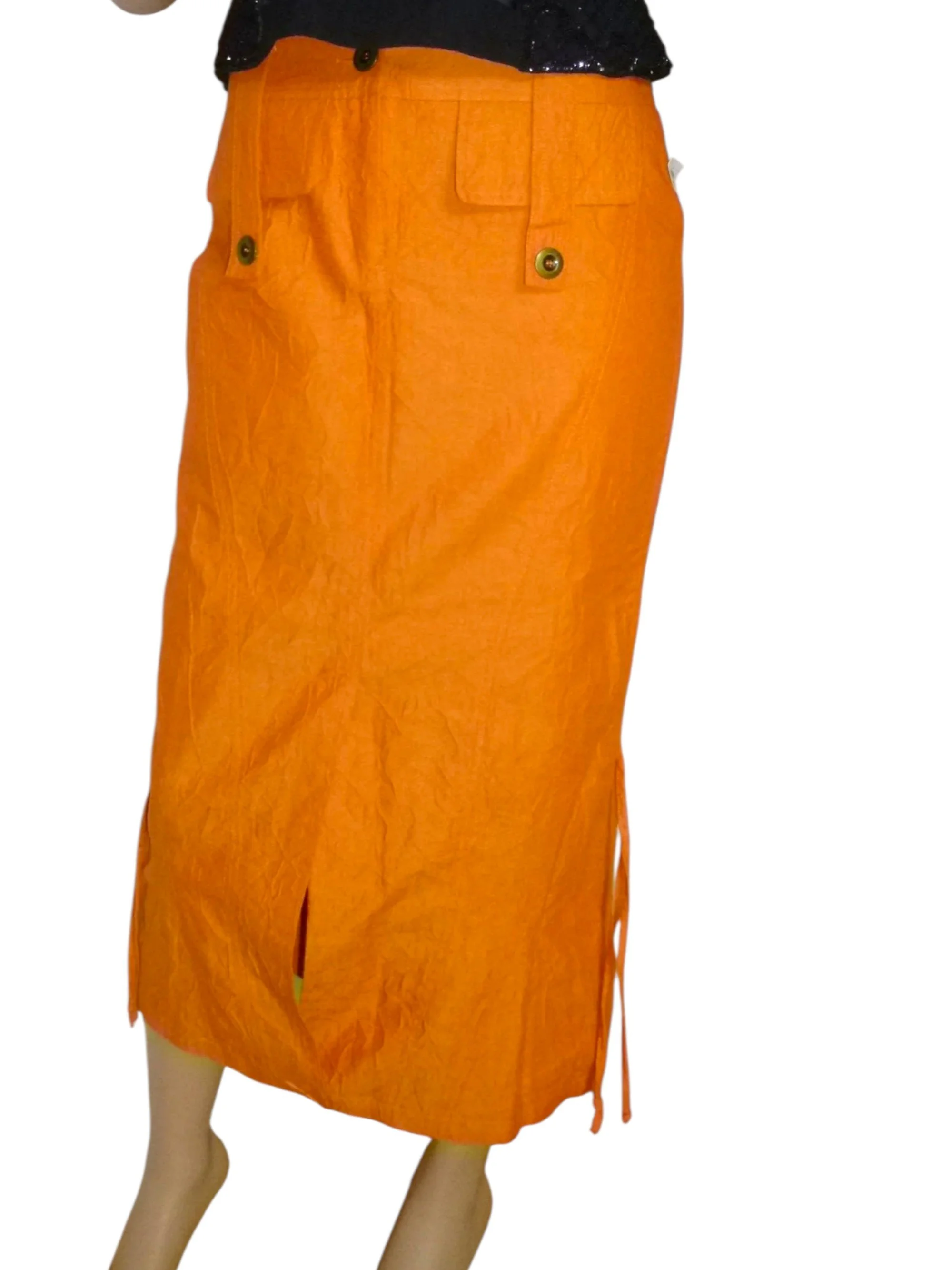 Ashley Brooke midi cargo rok met zakken