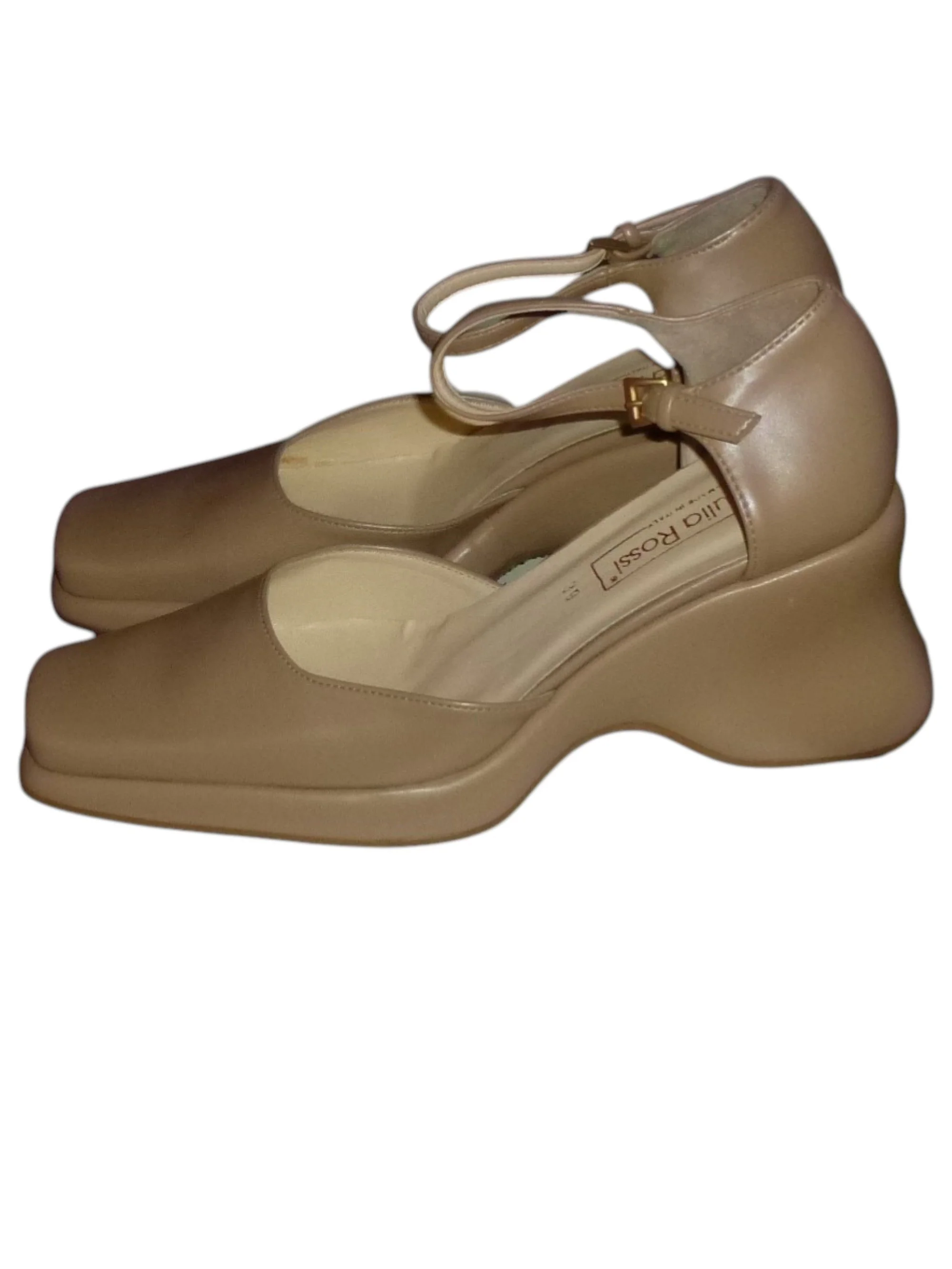 Giulia Rossi- Elegante Wedges met Bandjes Rond de Enkels