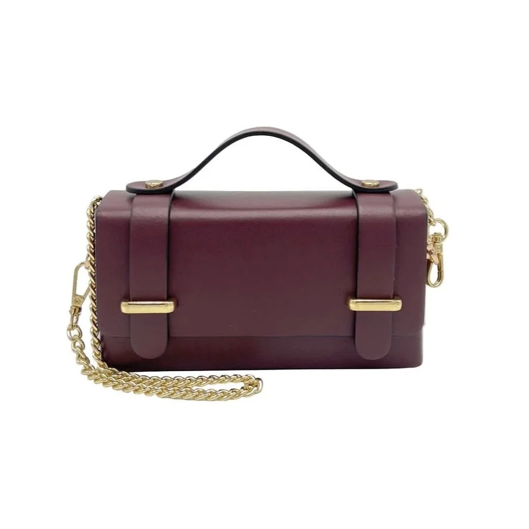 Mini clutch met afneembare ketting