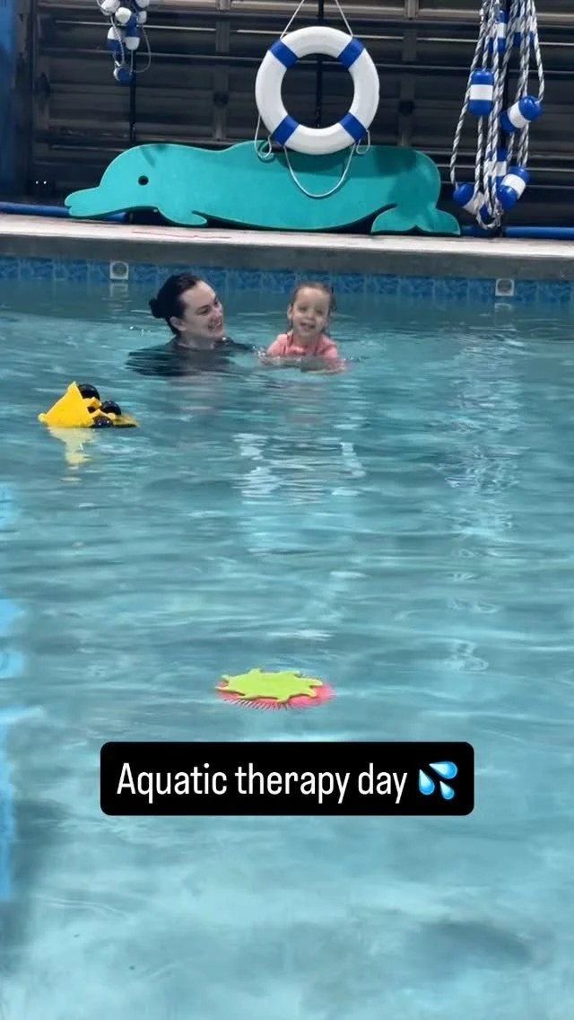 Aquatic therapy is arguably Cece’s favorite day of the week π #cerebralpalsyawareness #aquatictherapy #waterbaby #cerebralpalsykids