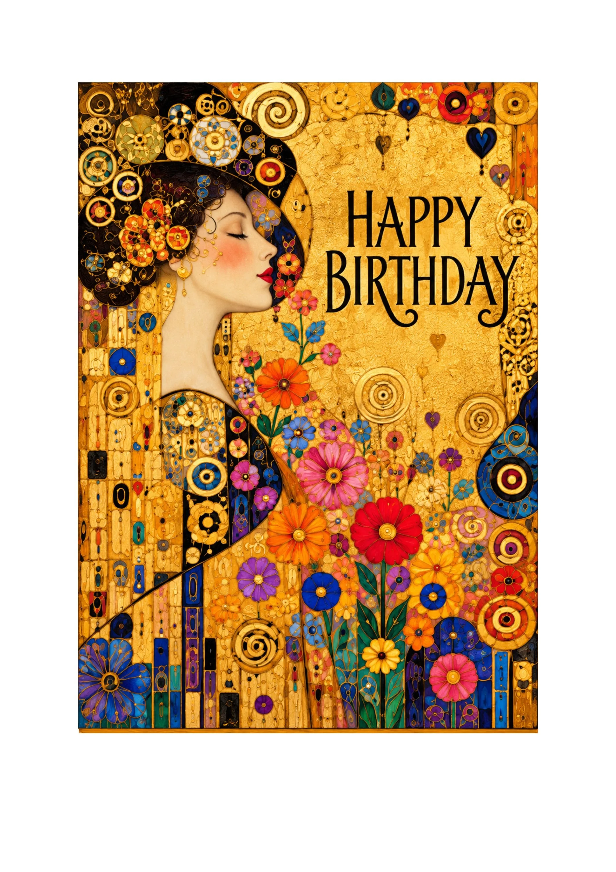 Front and Back of Birthday Card - Printable