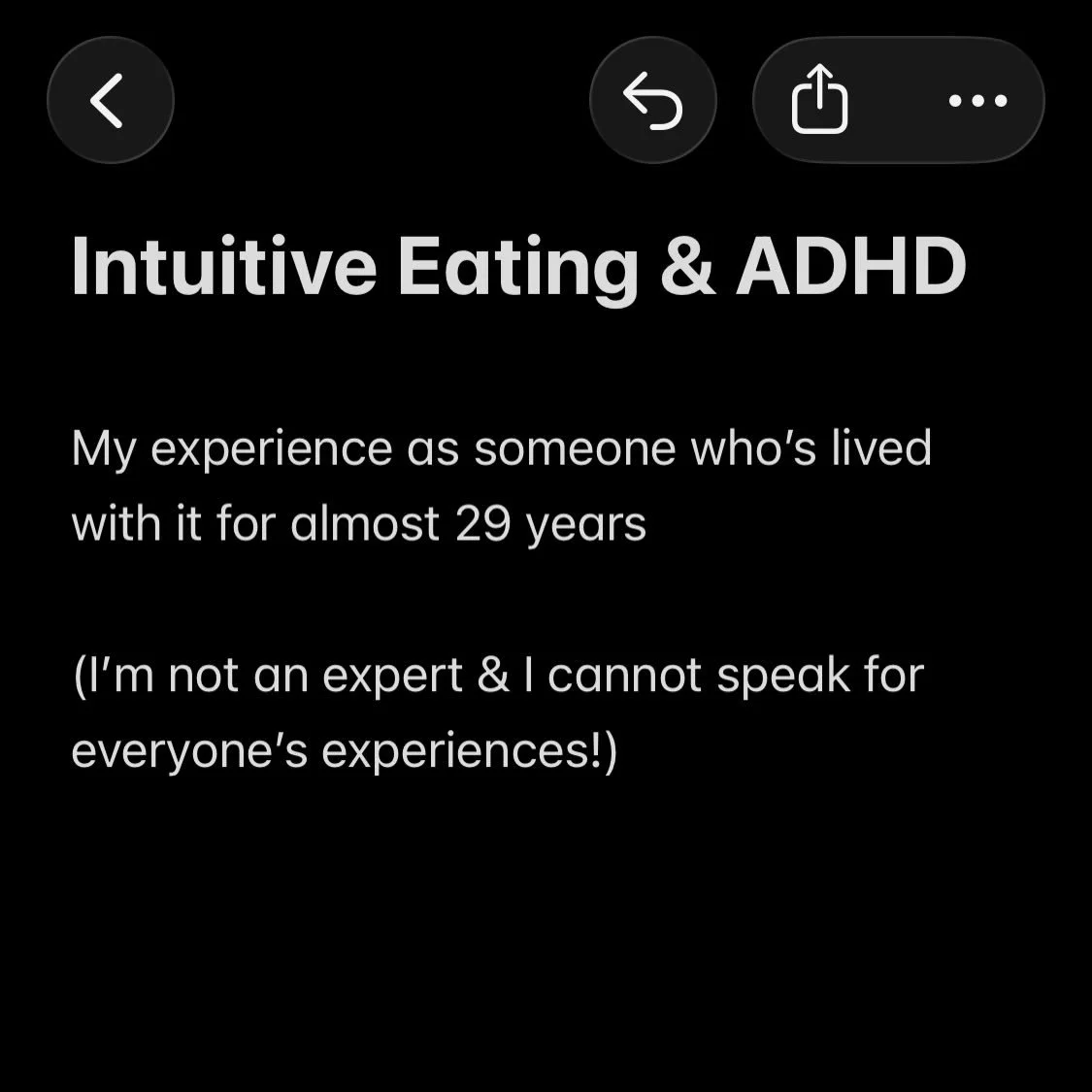 Just a lil chat about ADHD &amp; intuitive eating!

There&rsquo;s loooooads of talk online about tracking calories being a bad thing as a way of pushing back against the rise of sk1nny culture, but I do think it&rsquo;s more nuanced than that, especi