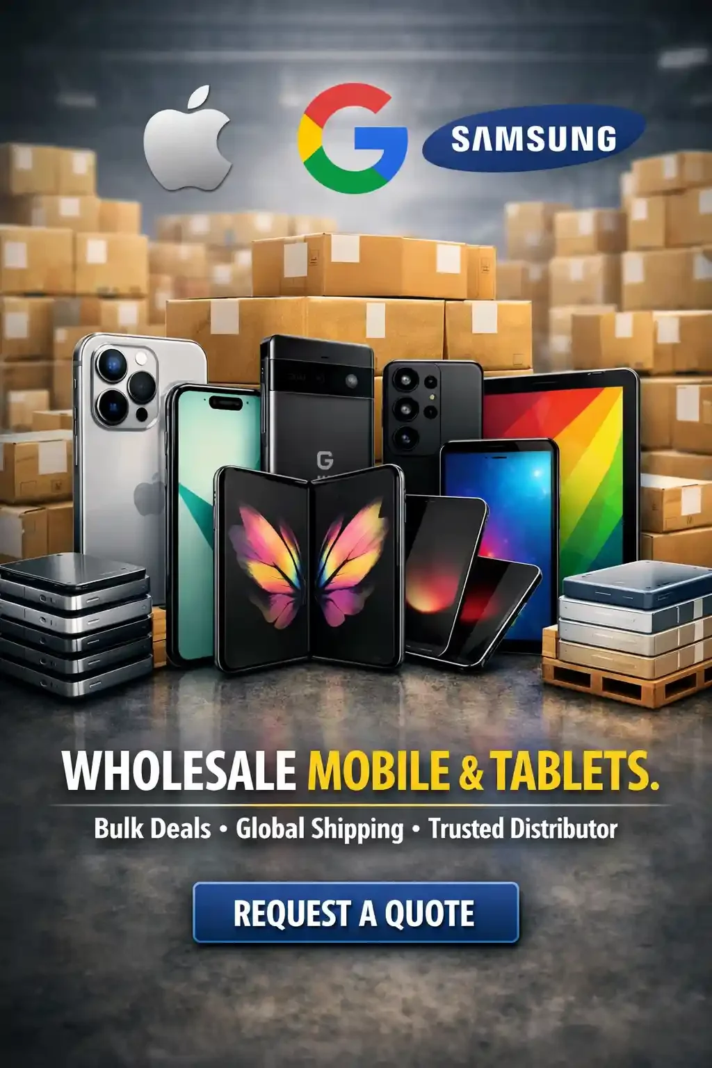 wholesale mobile and tabets from apple and samsung stock