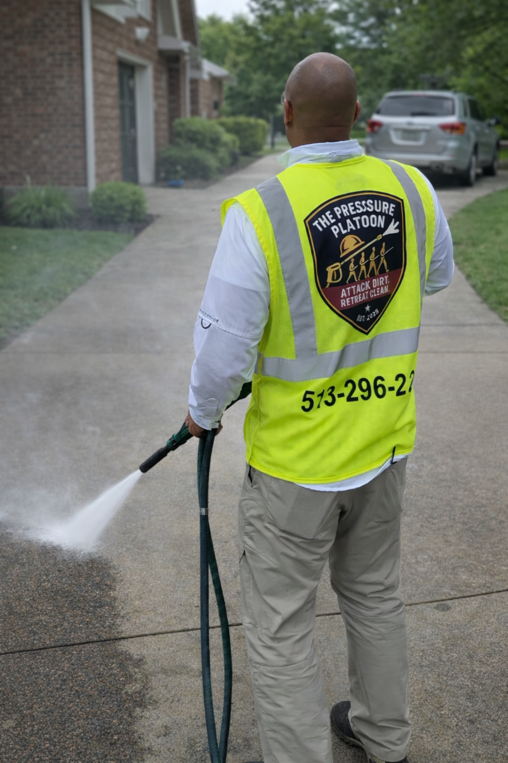 Driveway Pressure Washing Cincinnati The Pressure Platoon