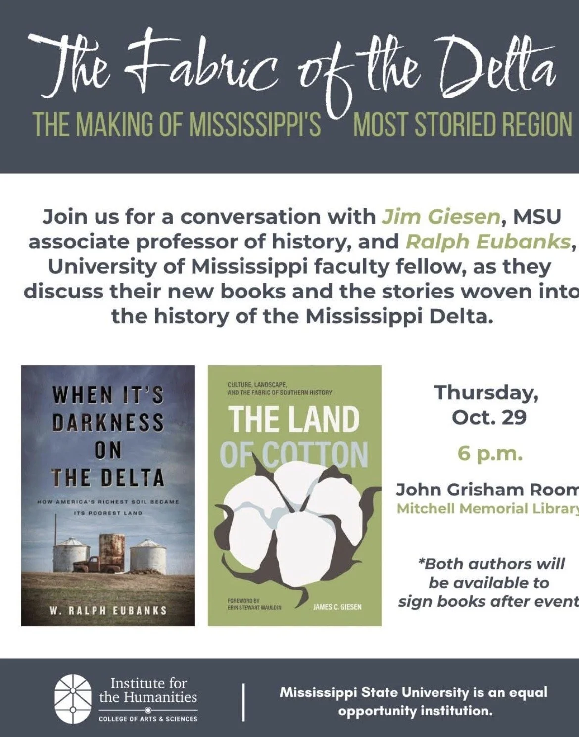 The Fabric of the Delta: Institute for the Humanities, Mississippi State University
