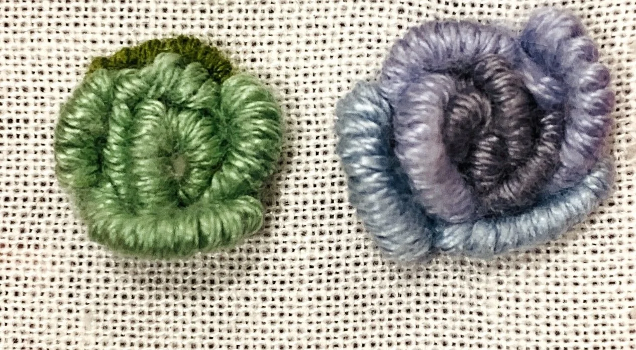 Using Green and Blue makes imaginary roses!