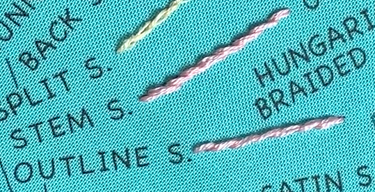 Outline Stitch &amp; Stem Stitch 