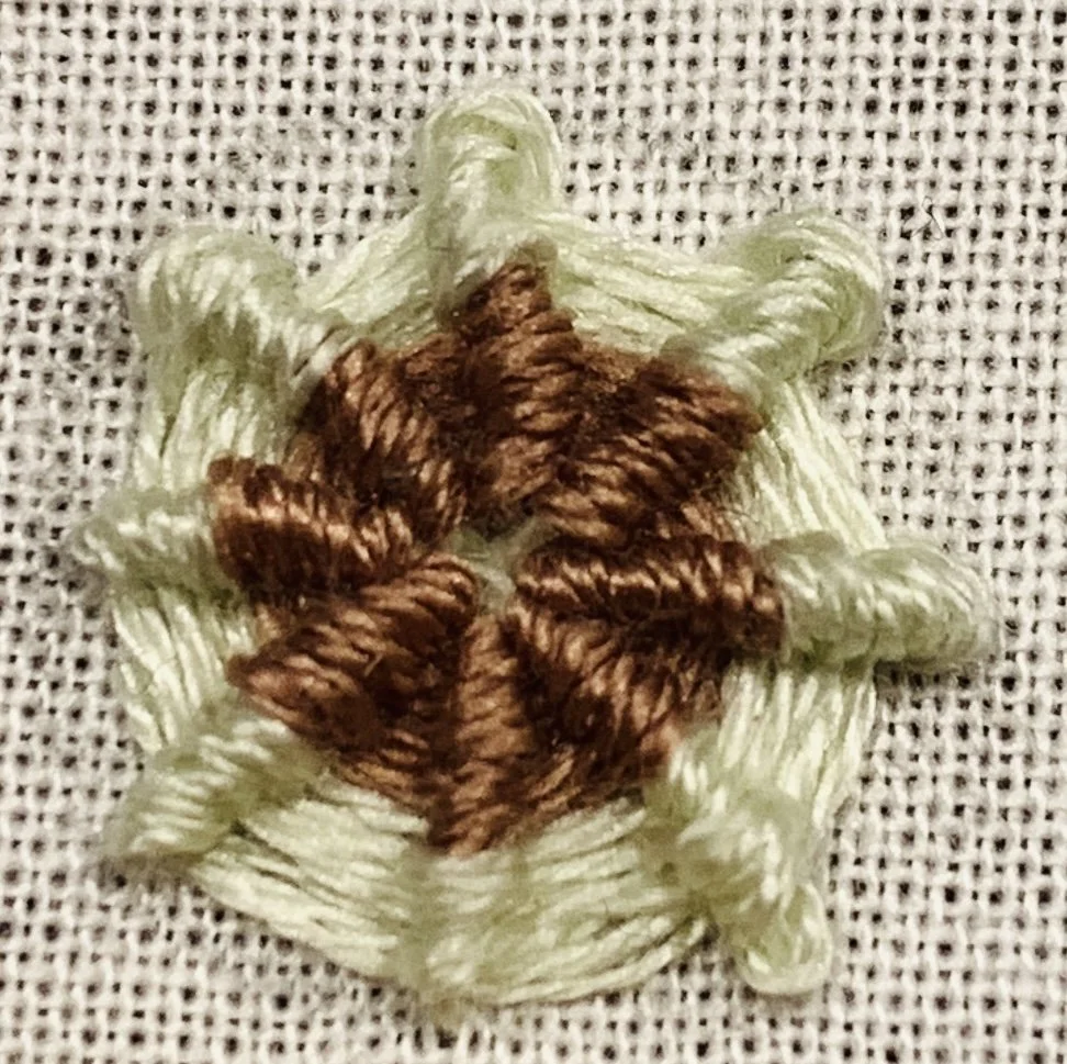 Whipped Spiderweb Stitch