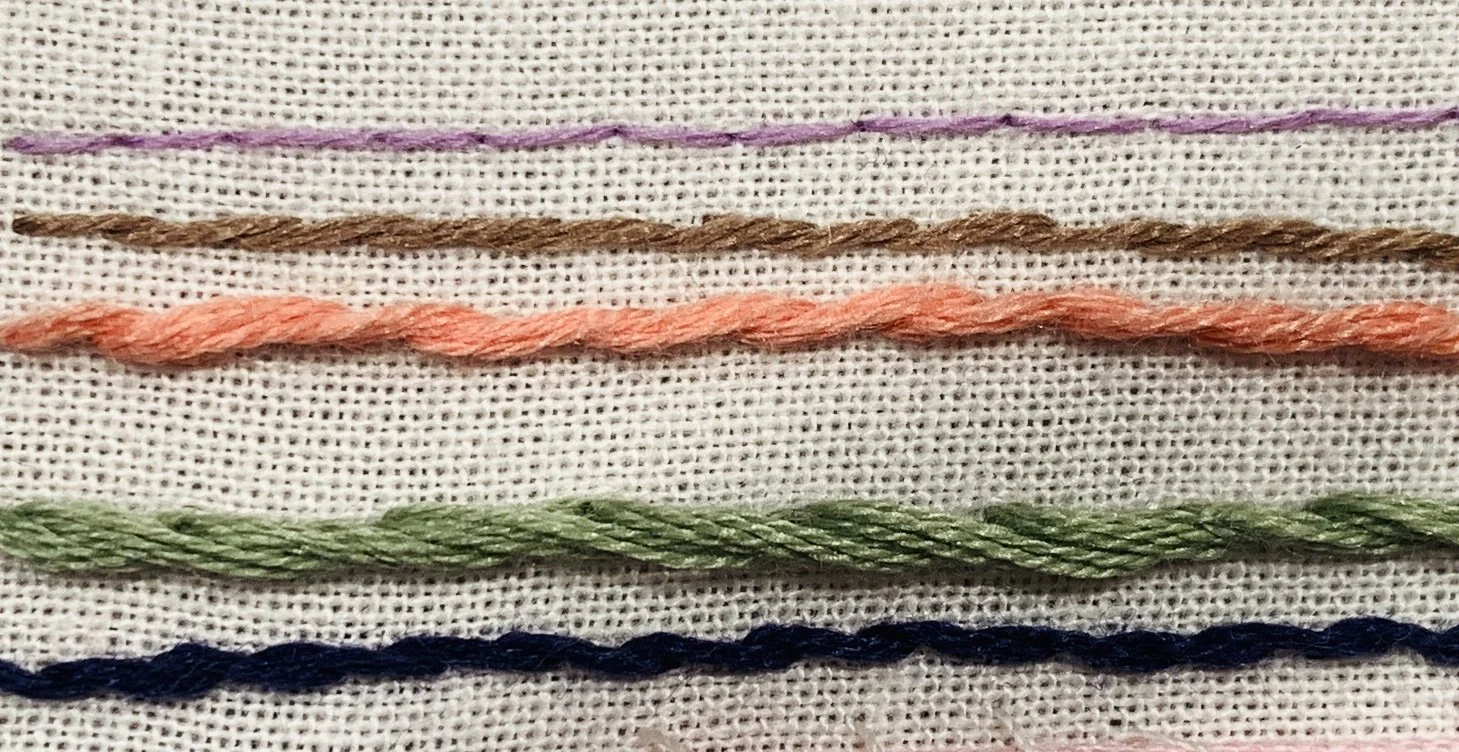 Outline Stitch &amp; Stem Stitch 