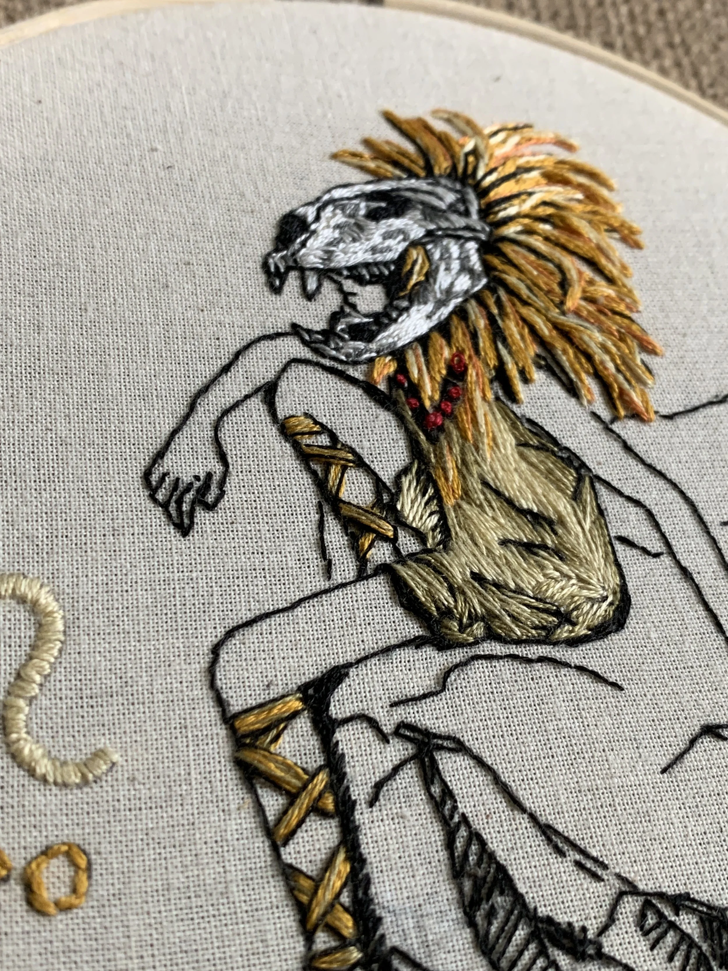 Finished embroidery of LEO-angle view-pattern-printed fabric.jpeg