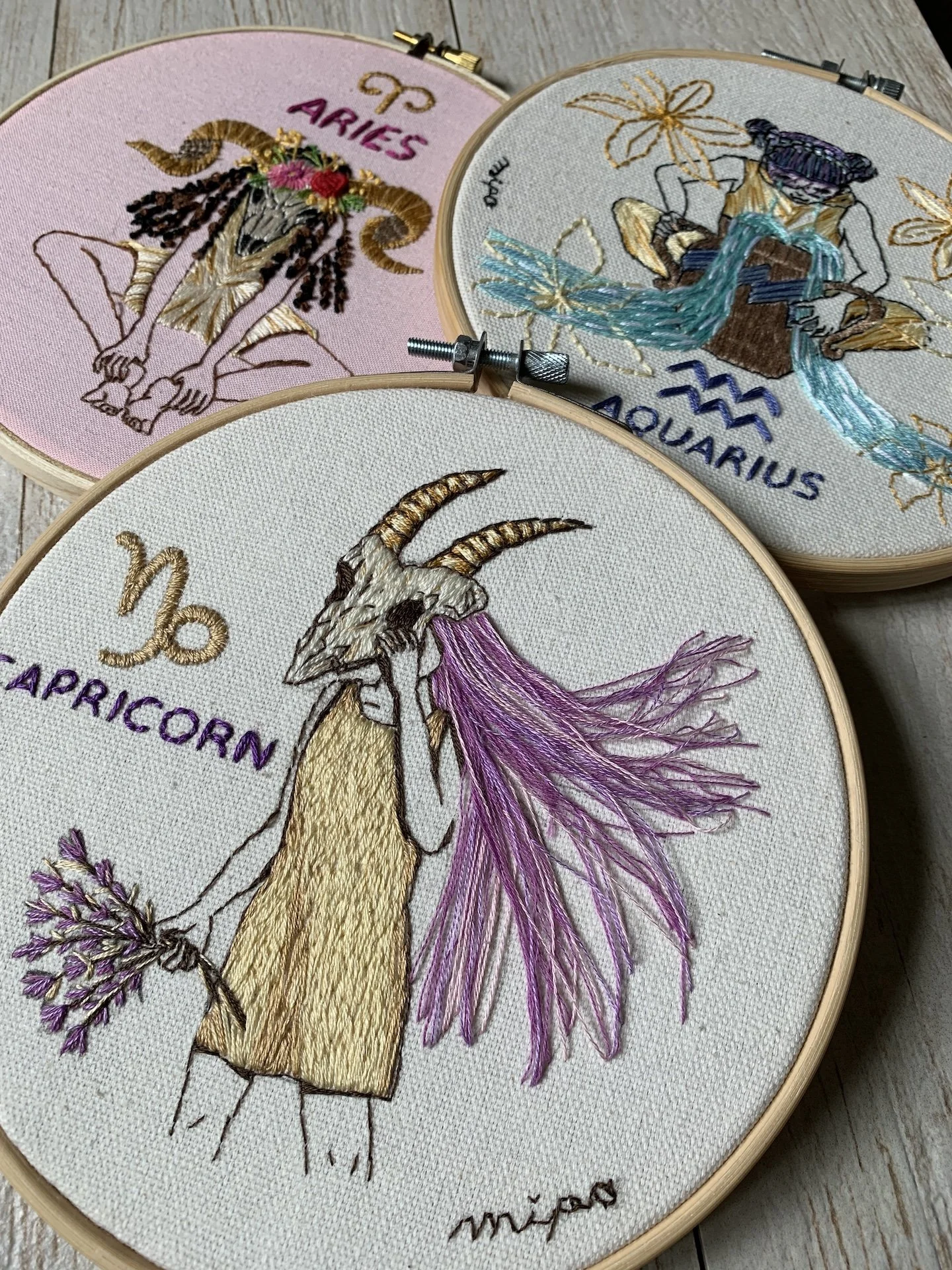 display of zodiac girl embroidery series.jpg