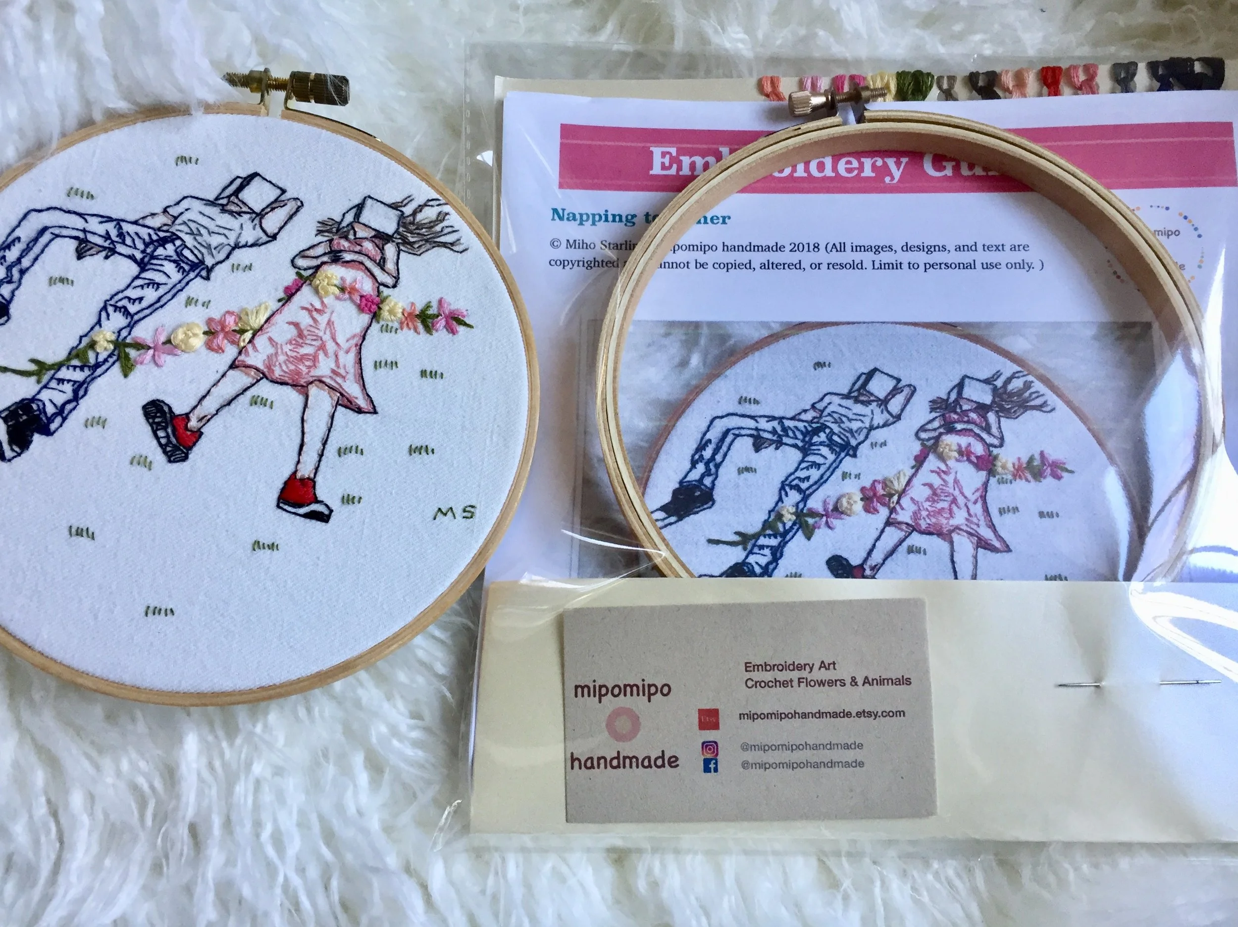 product package of Napping together embroidery kit.jpeg