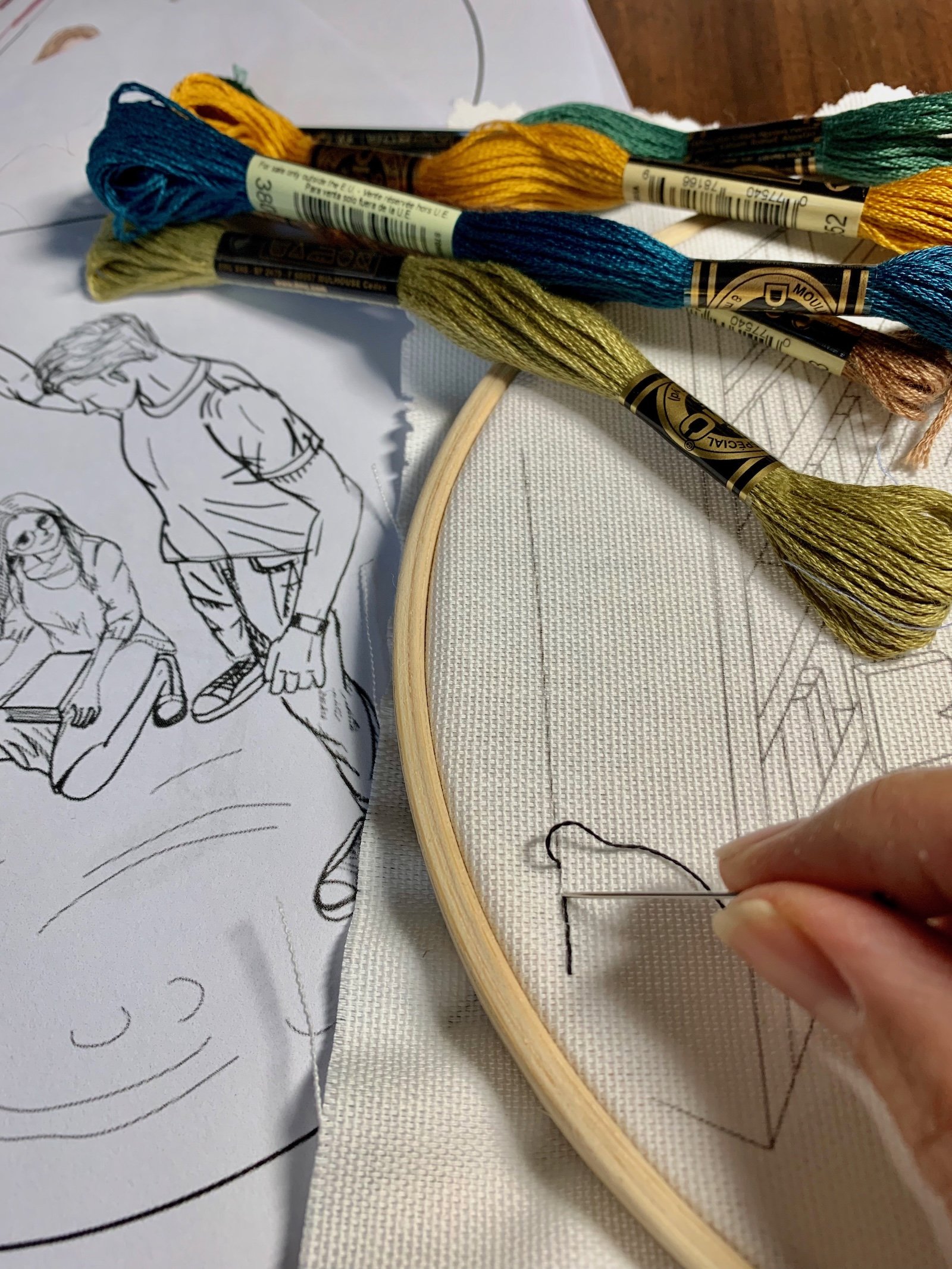 Library embroidery progress of stitching.jpeg