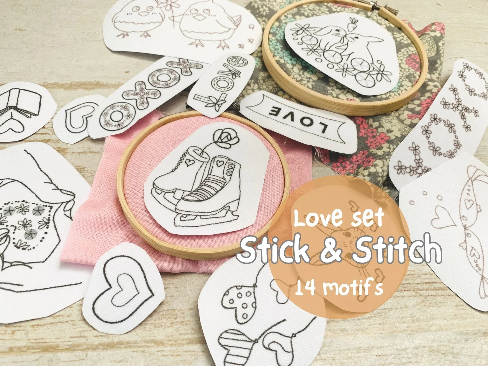 14 Love embroidery patches .jpg