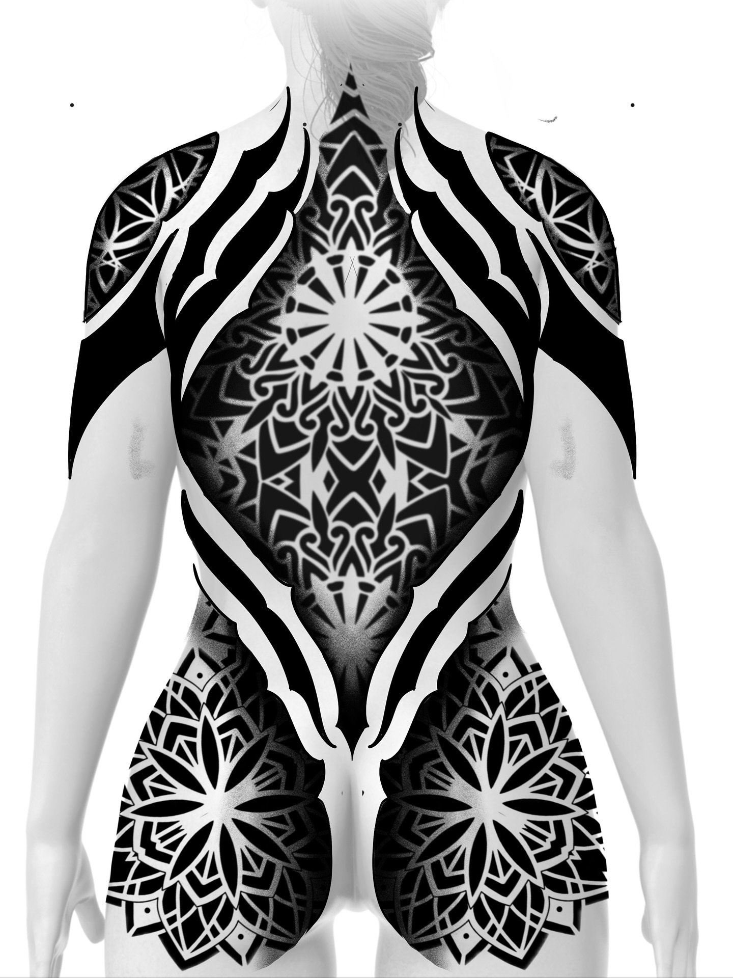 Sacred geometry is art, is energy in motion.
Every pattern is a mirror of how we heal, transform, and evolve. Pain becomes a path. The needle becomes the teacher.
And what&rsquo;s left behind&hellip; is protection &mdash; an armor for the soul.

Thes