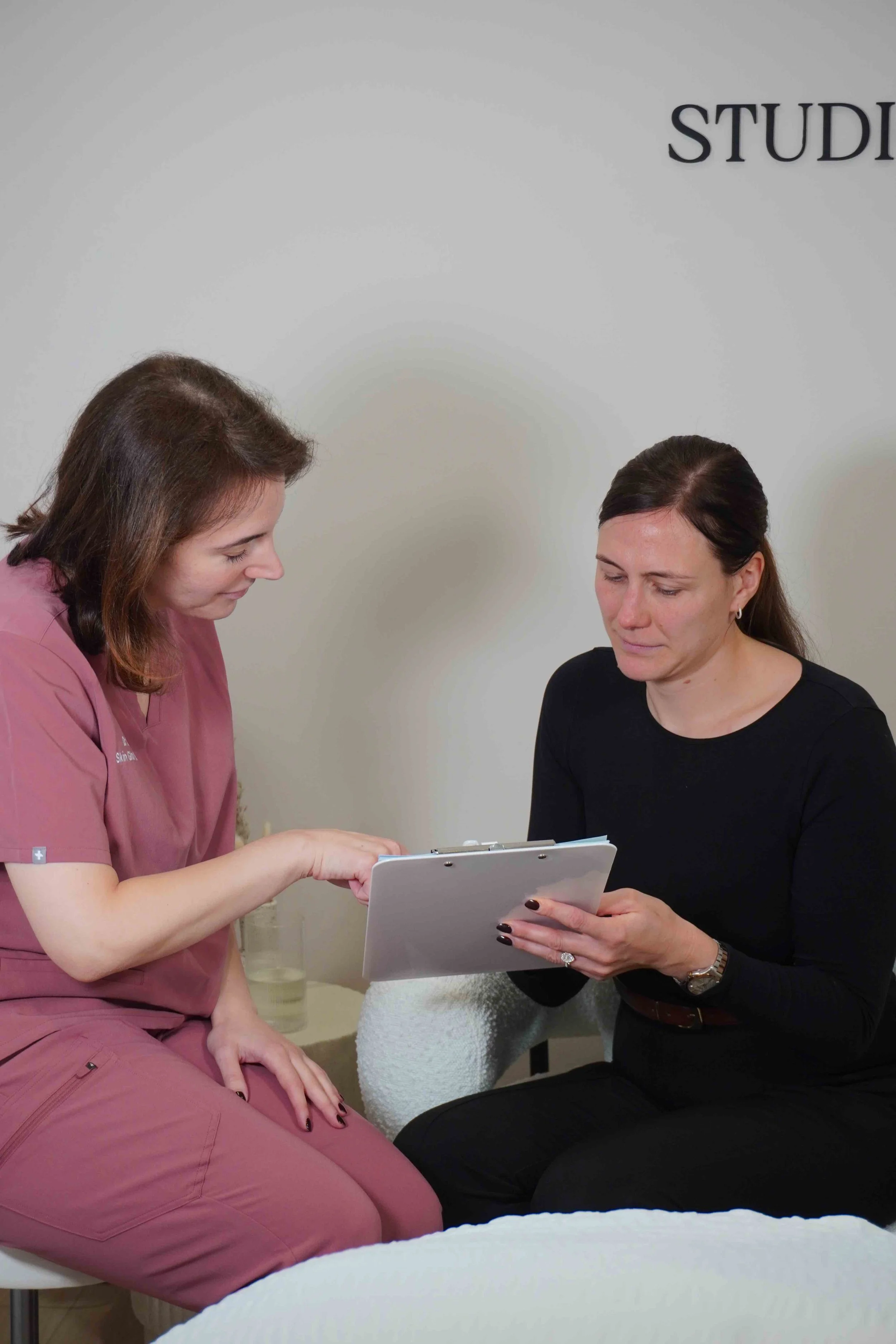 Skin Glow Studio aesthetic clinic consultation in Beaconsfield.