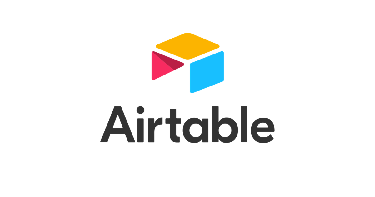 The Airtable logo with black text spelling 'Airtable' beside a colorful geometric icon.