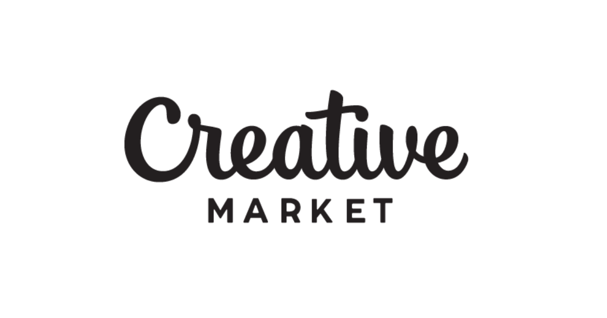 Logo for Creative Market in green text on a white background.