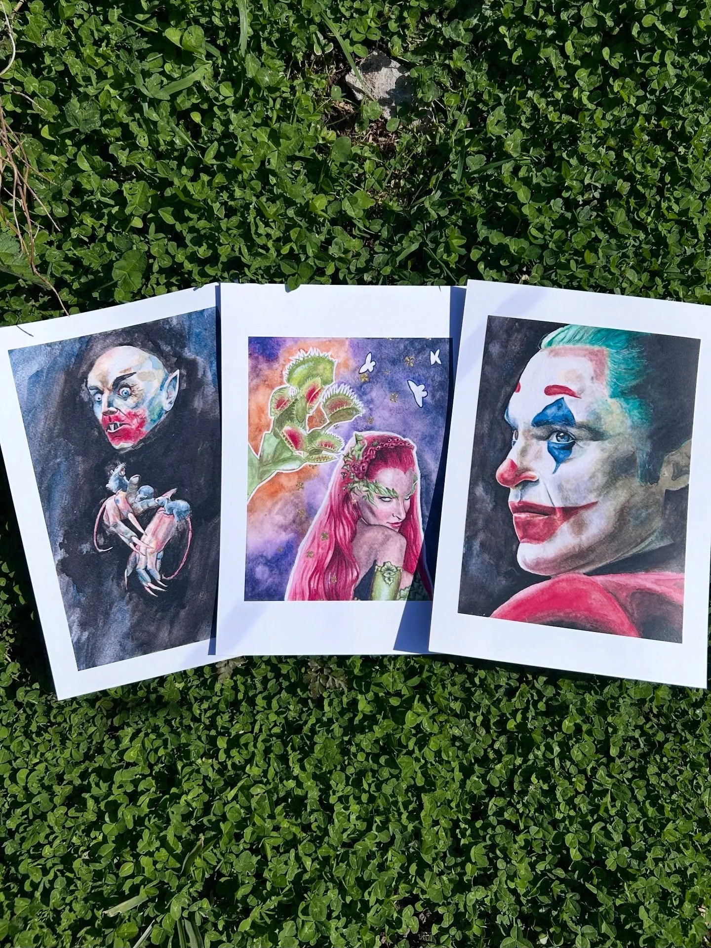 &lsquo;Villains&rsquo; Collection together 🥰 I am running a deal where if you buy a print second will be half price or you can purchase all three for &pound;45. Shoot me a DM for this offer (only running this till the end of the week). More art is i