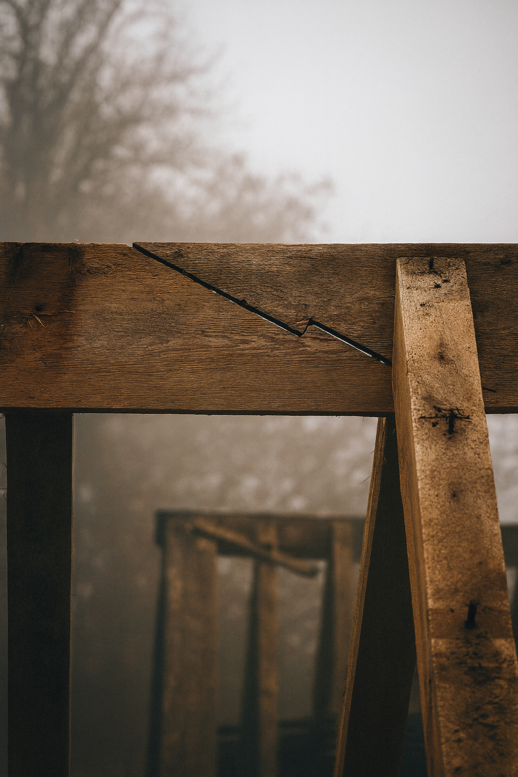 Residential structural beams.