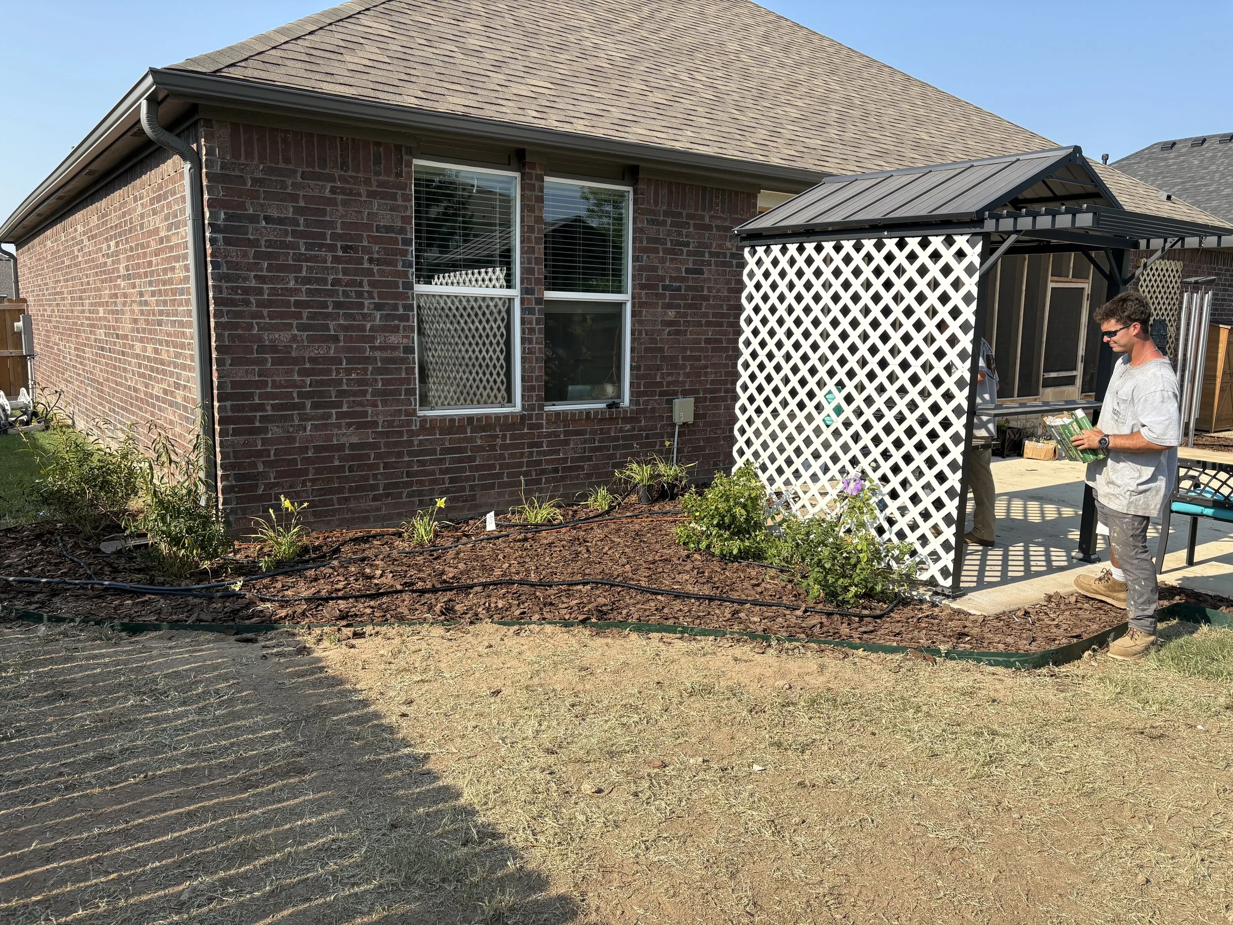 Flower bed install